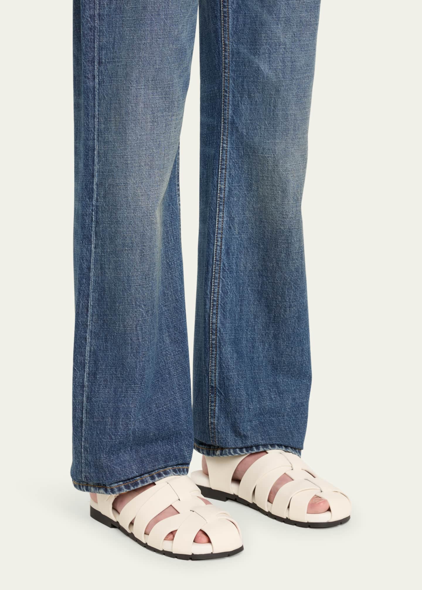 Bottega Veneta Alfie Leather Fisherman Sandals Image 2 of 5