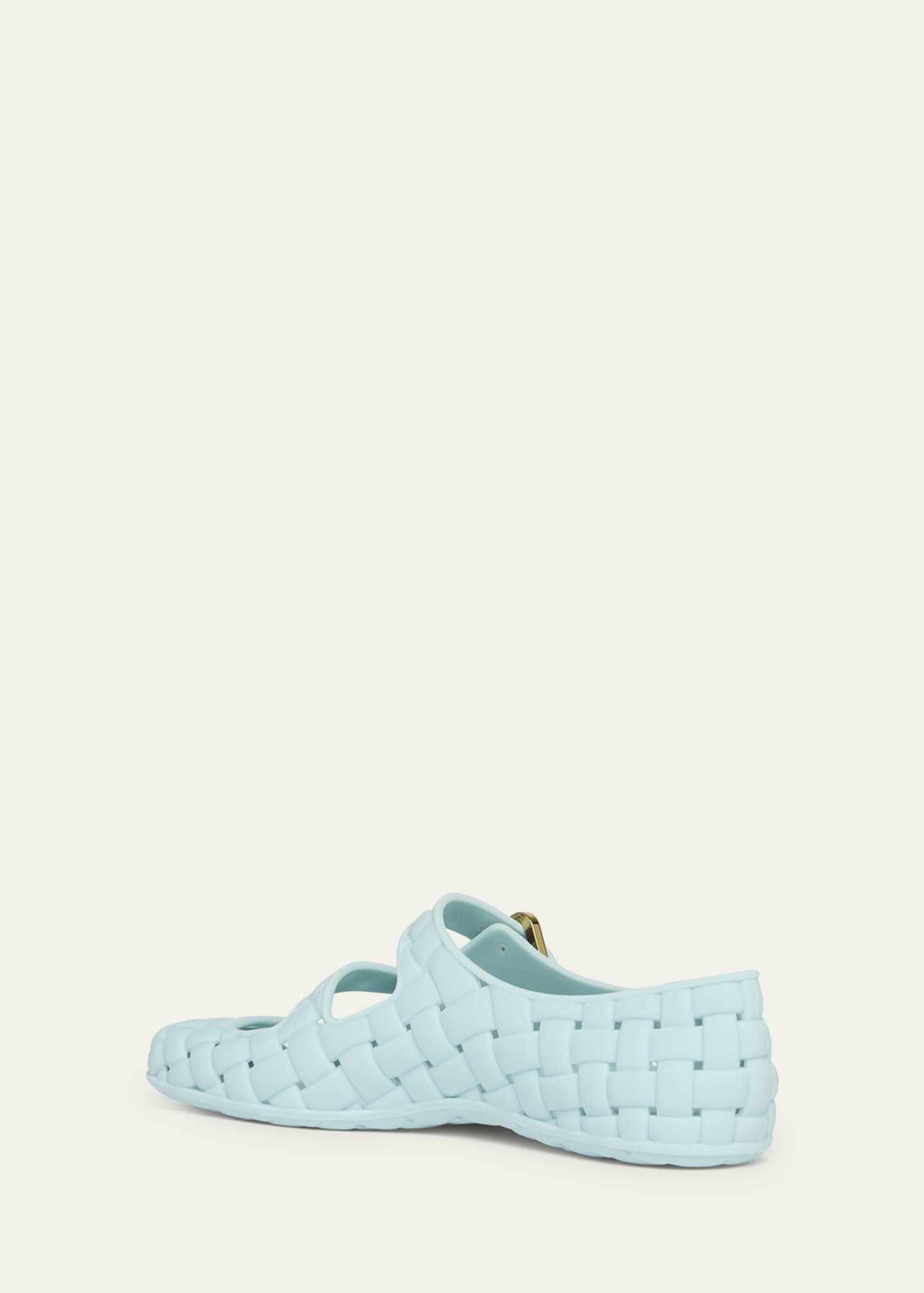 Bottega Veneta Amy Intreccio Dual Mary Jane Ballerina Flats Image 4 of 6
