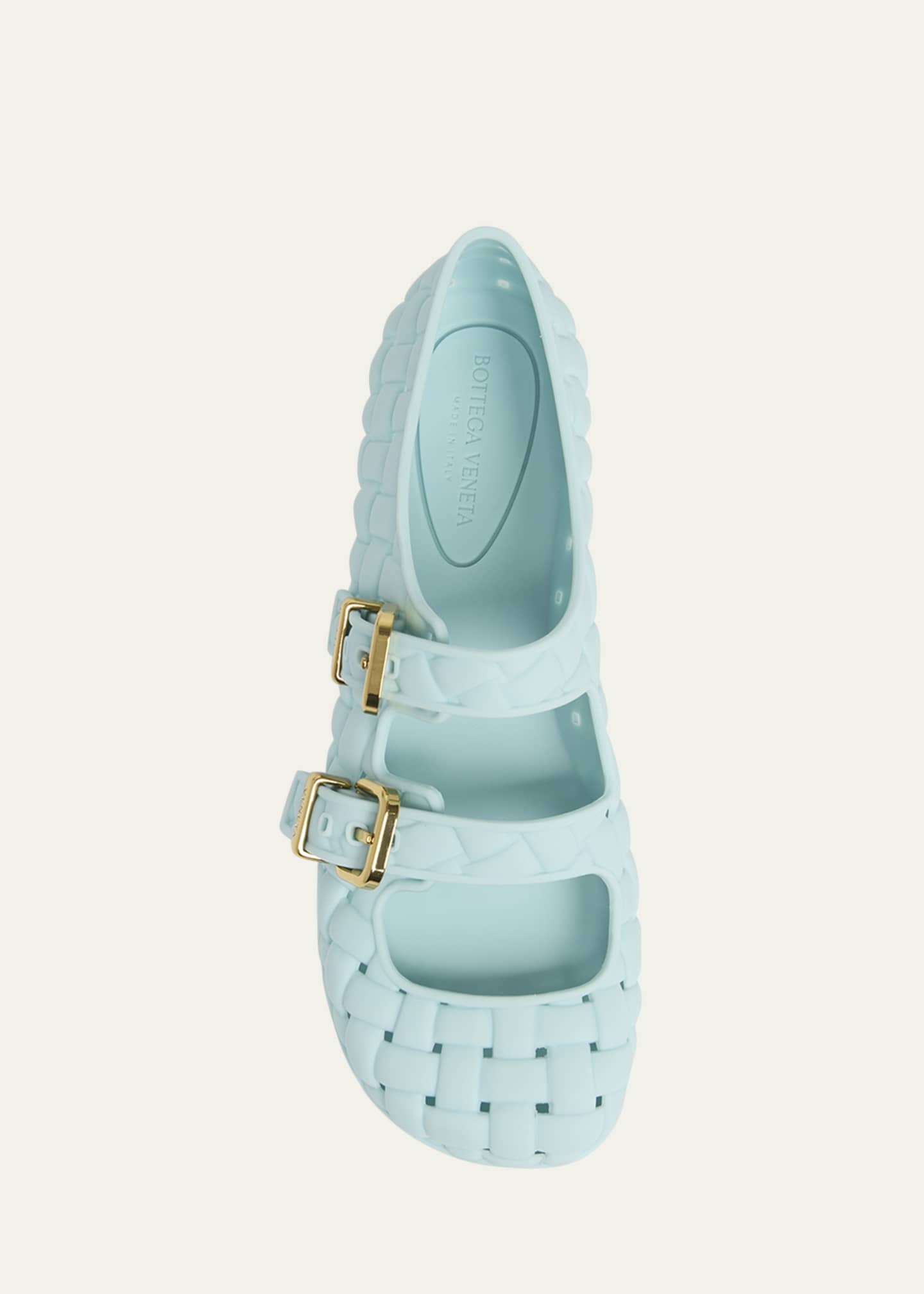Bottega Veneta Amy Intreccio Dual Mary Jane Ballerina Flats Image 6 of 6