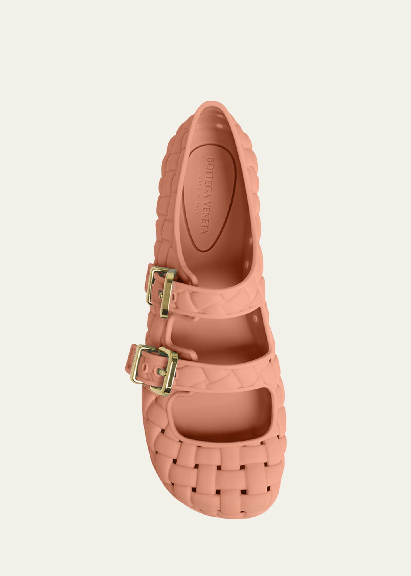 Bottega Veneta Amy Intreccio Dual Mary Jane Ballerina Flats Image 6 of 6