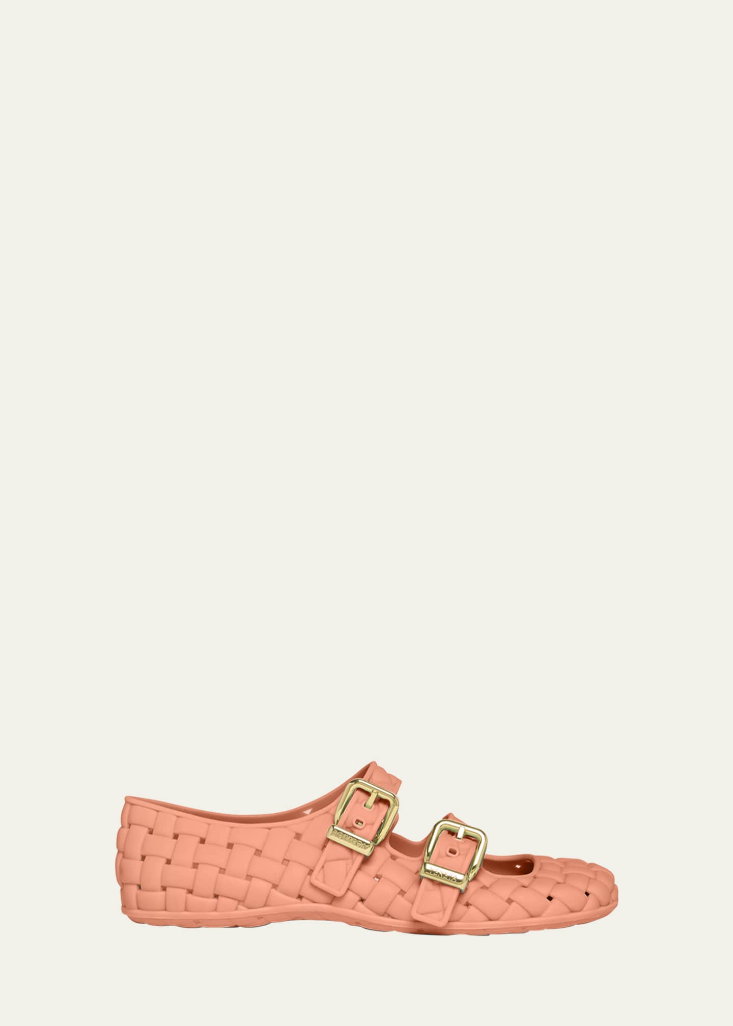 Bottega Veneta Amy Intreccio Dual Mary Jane Ballerina Flats Image 1 of 6