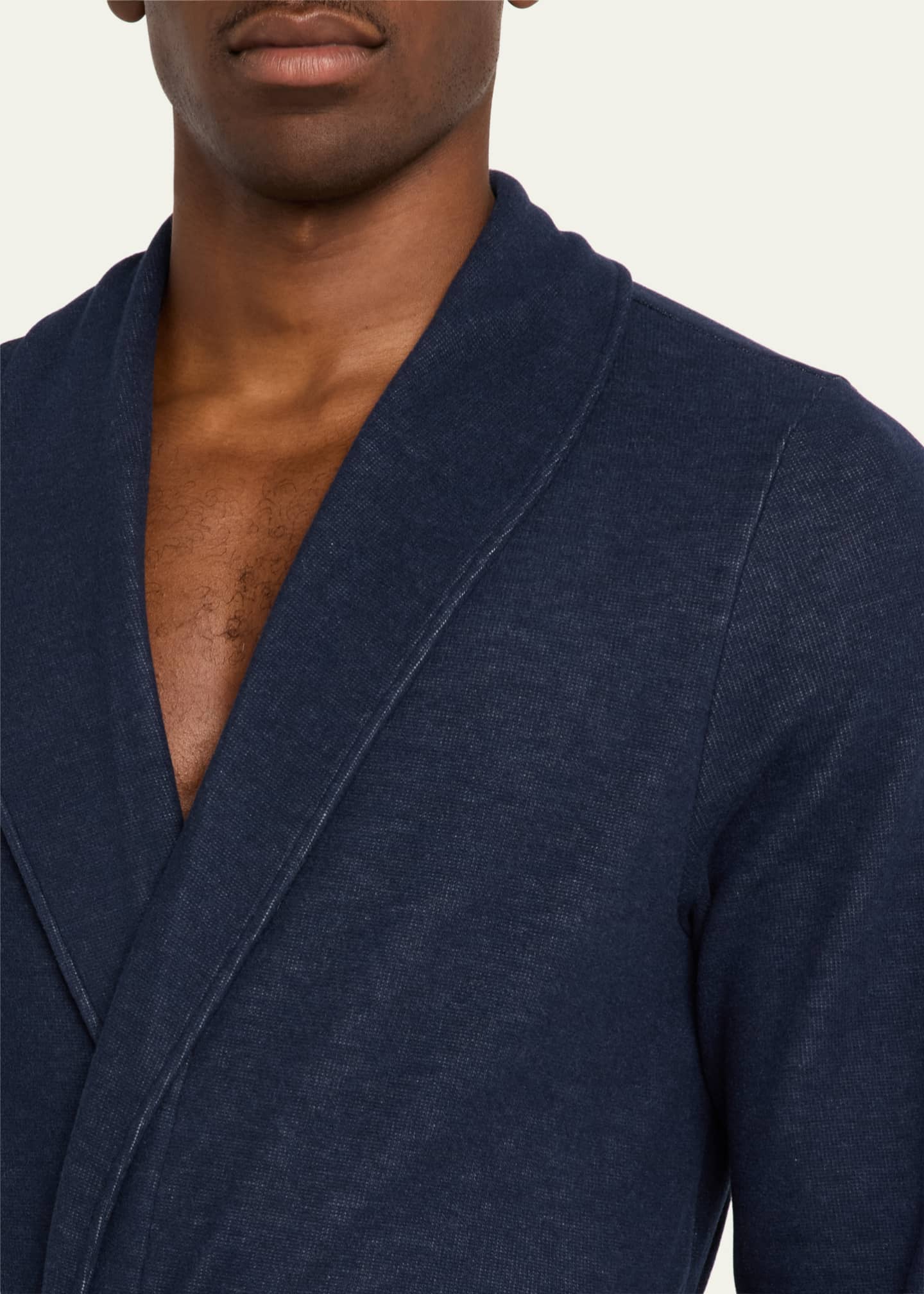 Natural Living Cotton Zip-Up Jacket | Slate Melange ... - HANRO