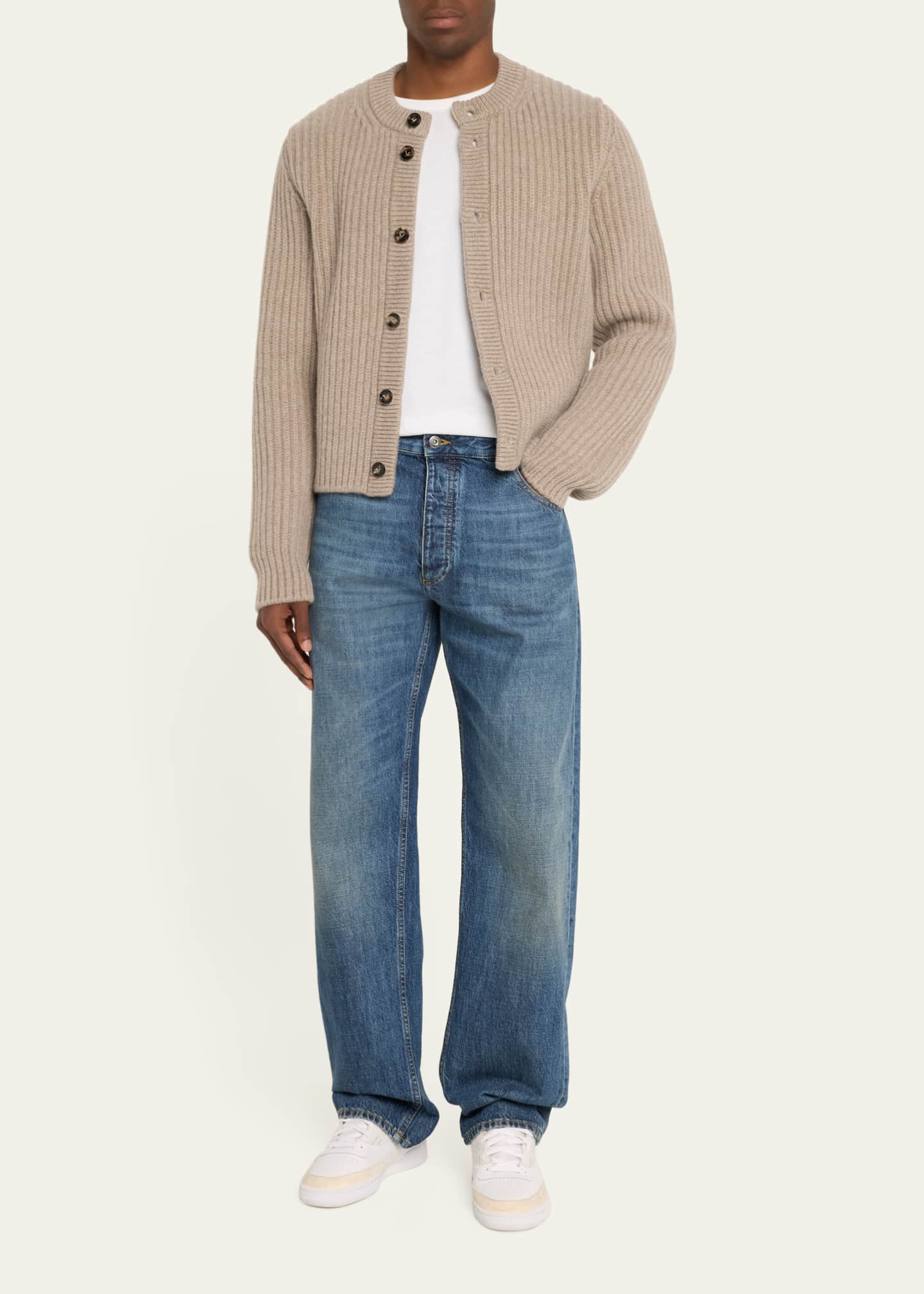 Bottega Veneta Men's Wool-Cashmere Cardigan Image 2 of 5