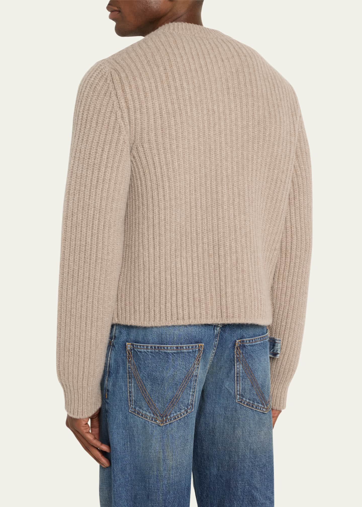 Bottega Veneta Men's Wool-Cashmere Cardigan Image 3 of 5