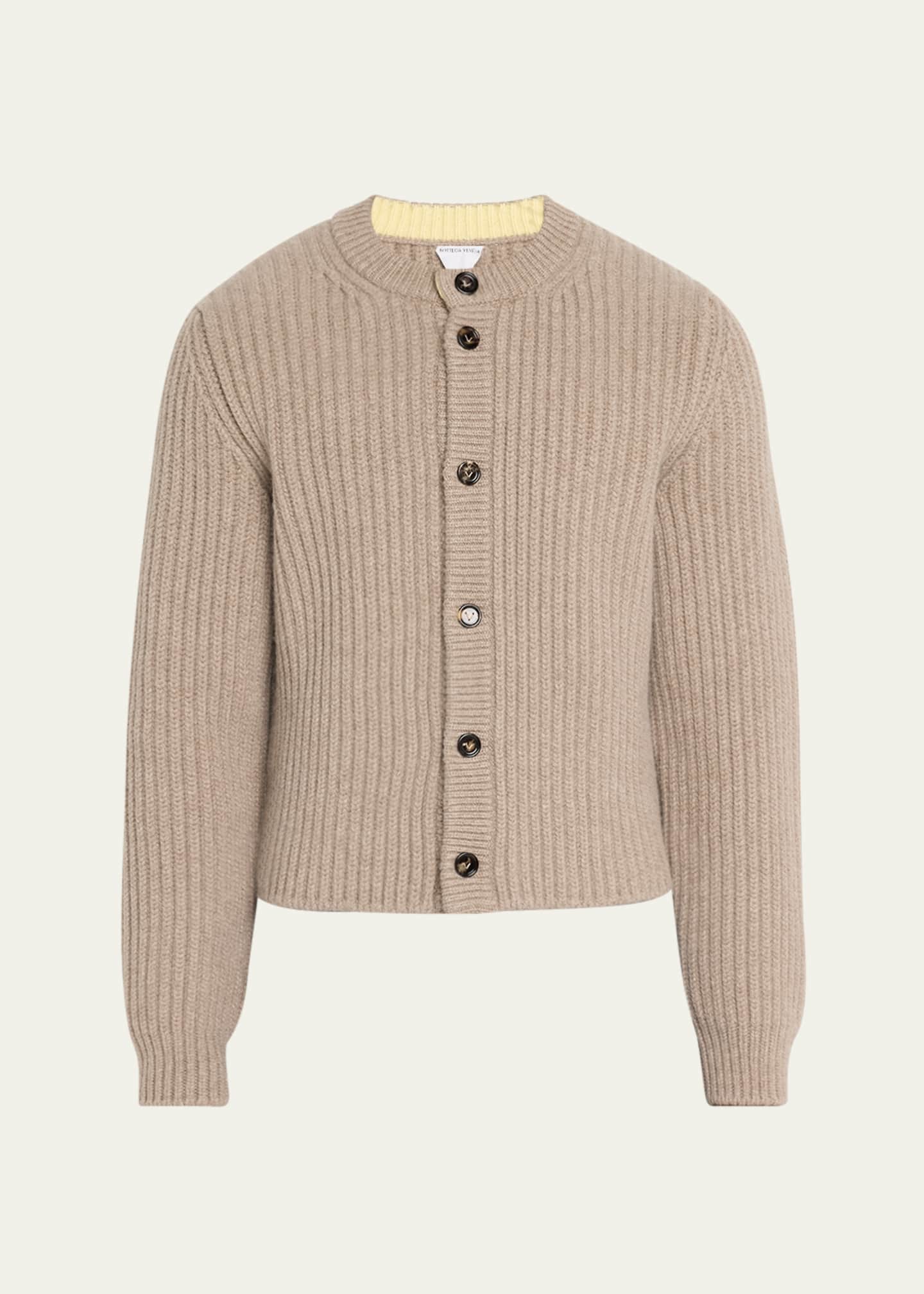 Bottega Veneta Men's Wool-Cashmere Cardigan Image 1 of 5