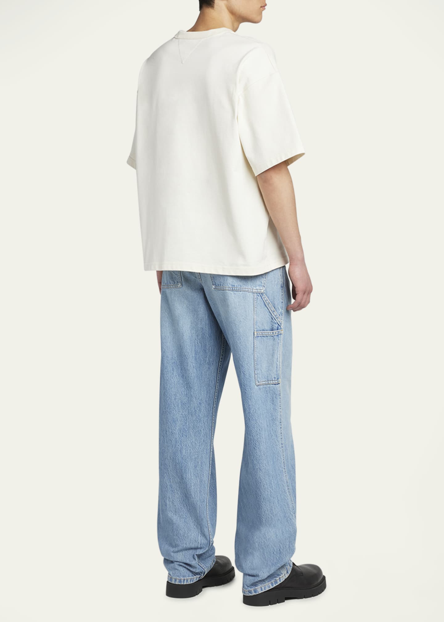 Bottega Veneta Men's Heavy Japanese Jersey T-Shirt Image 3 of 5
