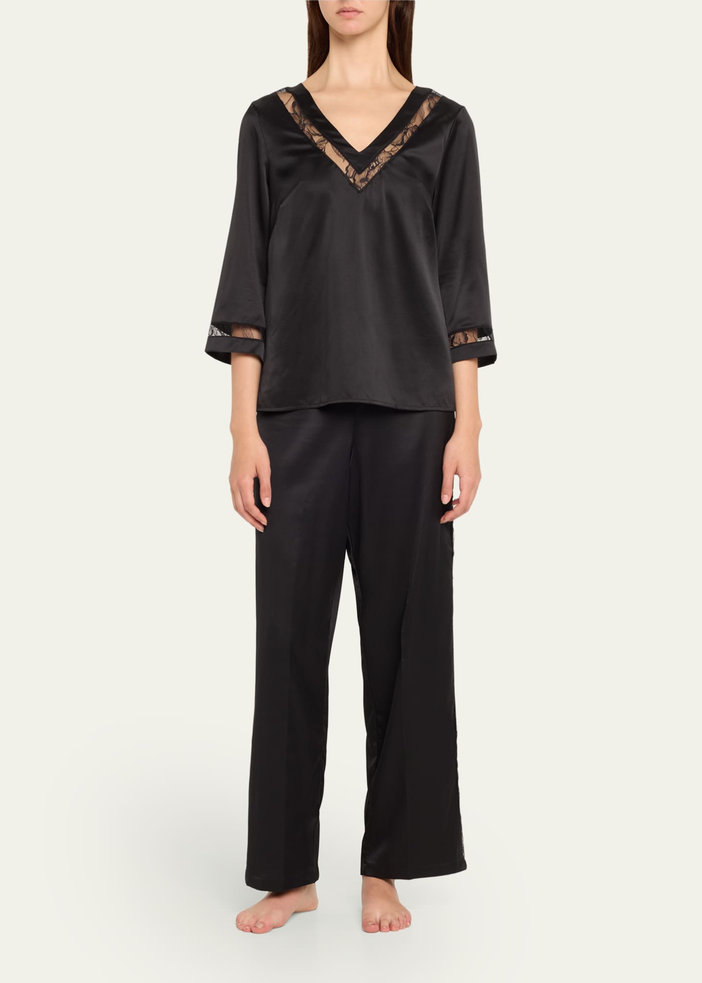 Lise Charmel Adorable En Sexy Lace-Inset Pajama Top - Bergdorf Goodman