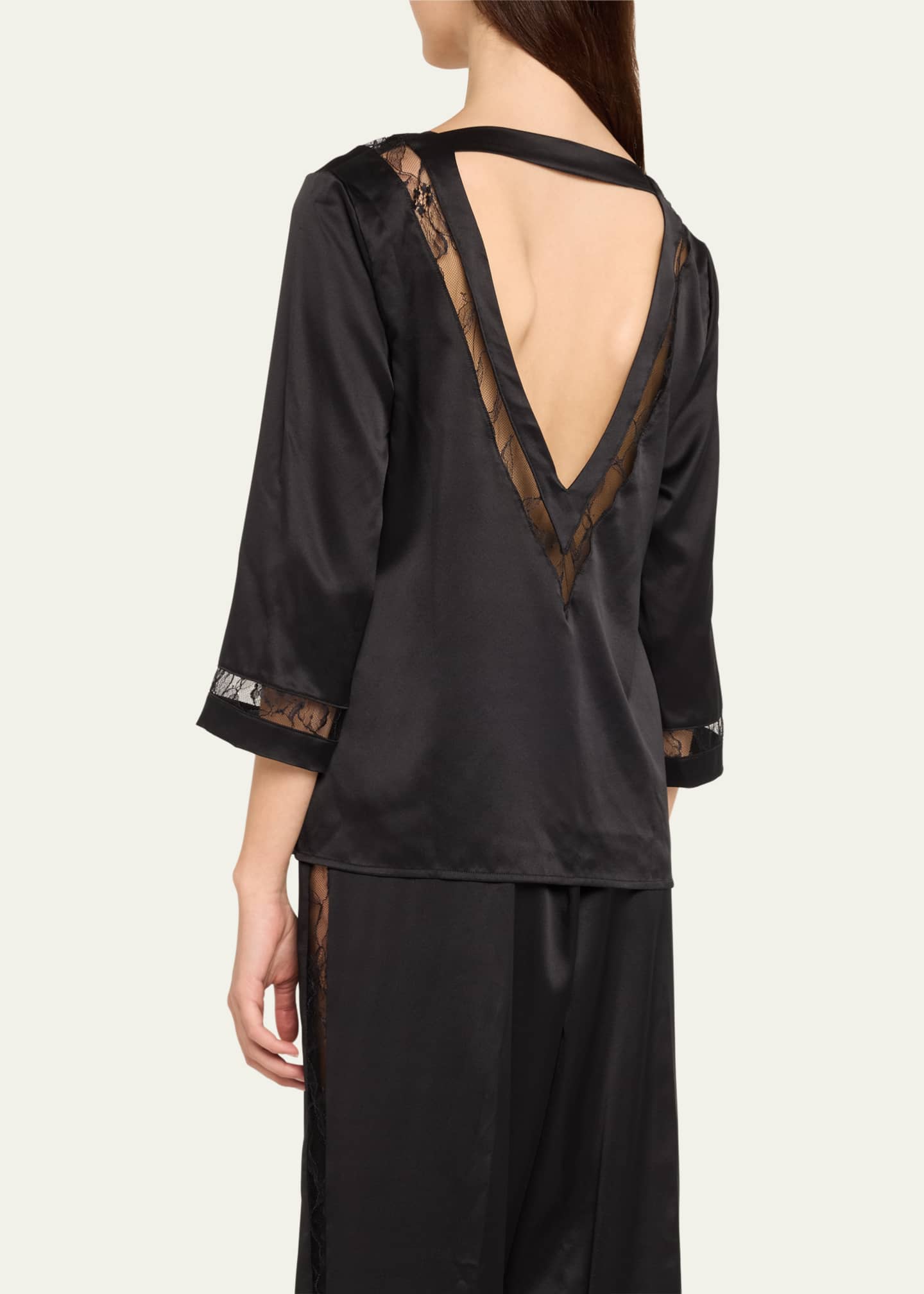 LISE CHARMEL キャミソール　タップパンツ　ドット　フラワー　レース Lise Charmel Adorable En Sexy Lace-Inset Pajama Top - Bergdorf Goodman