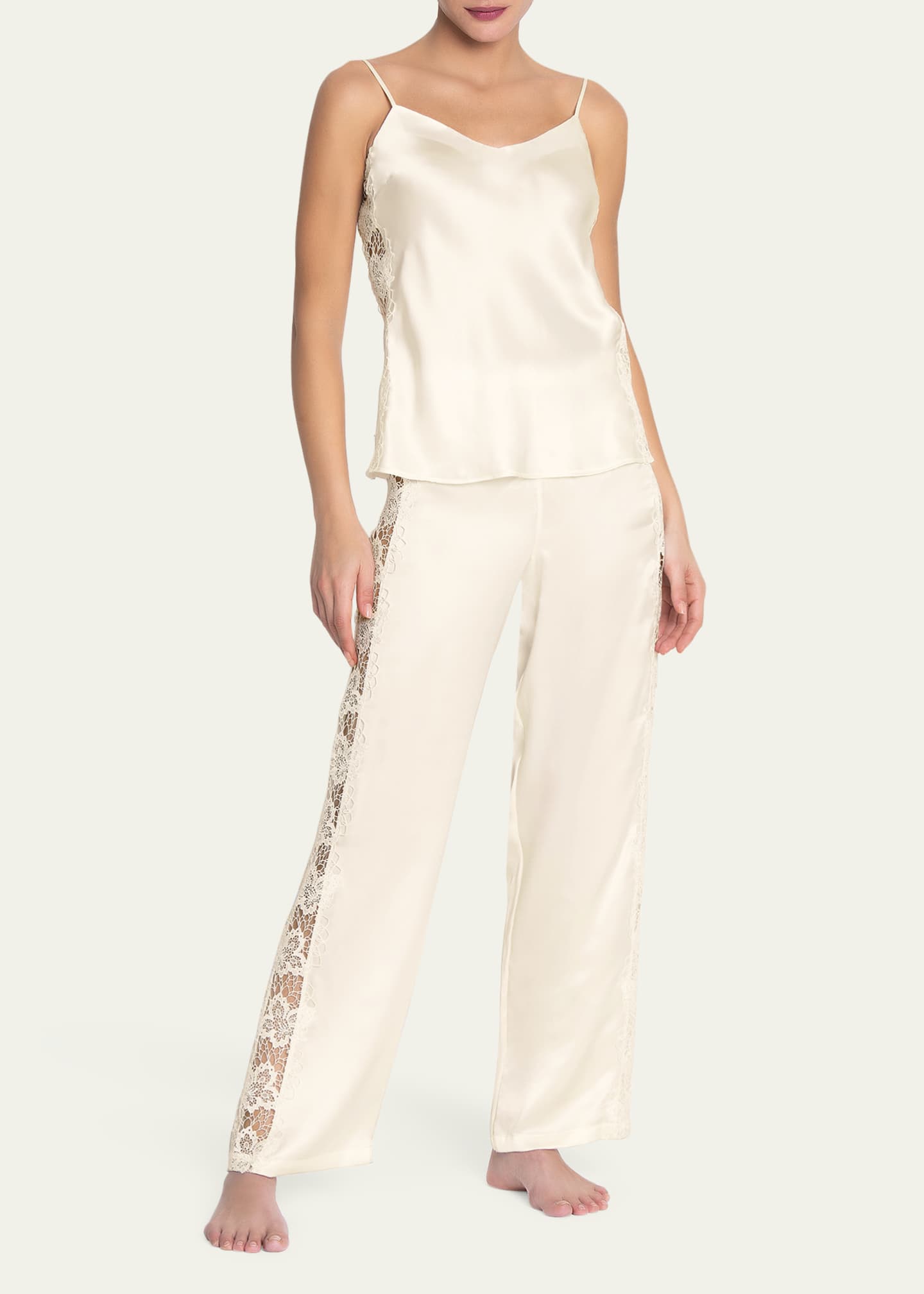 Lise Charmel Princesse Iris Lace-Trim Cami Pajama Top Image 2 of 4