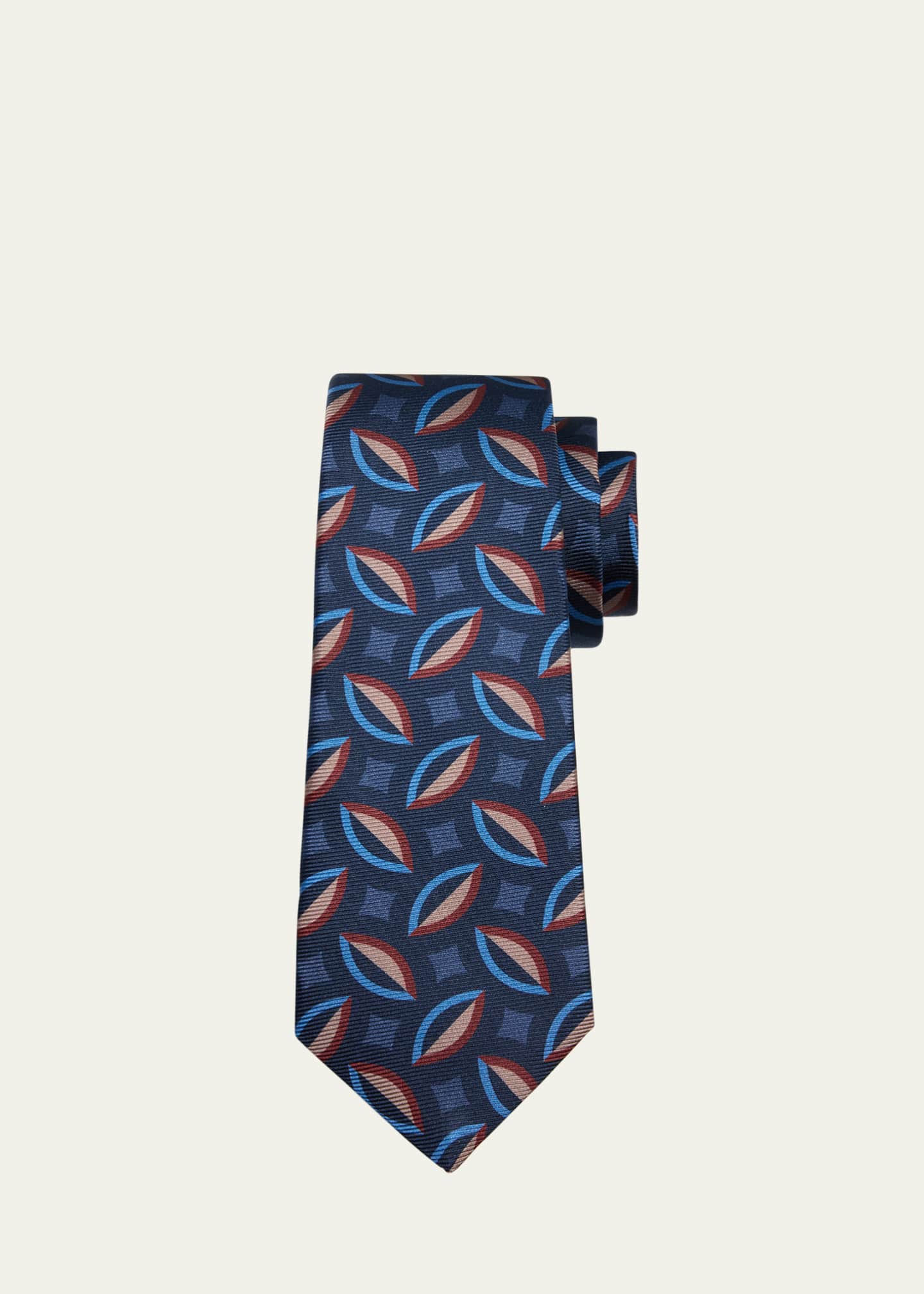 Kiton Men's Geometric Silk Tie