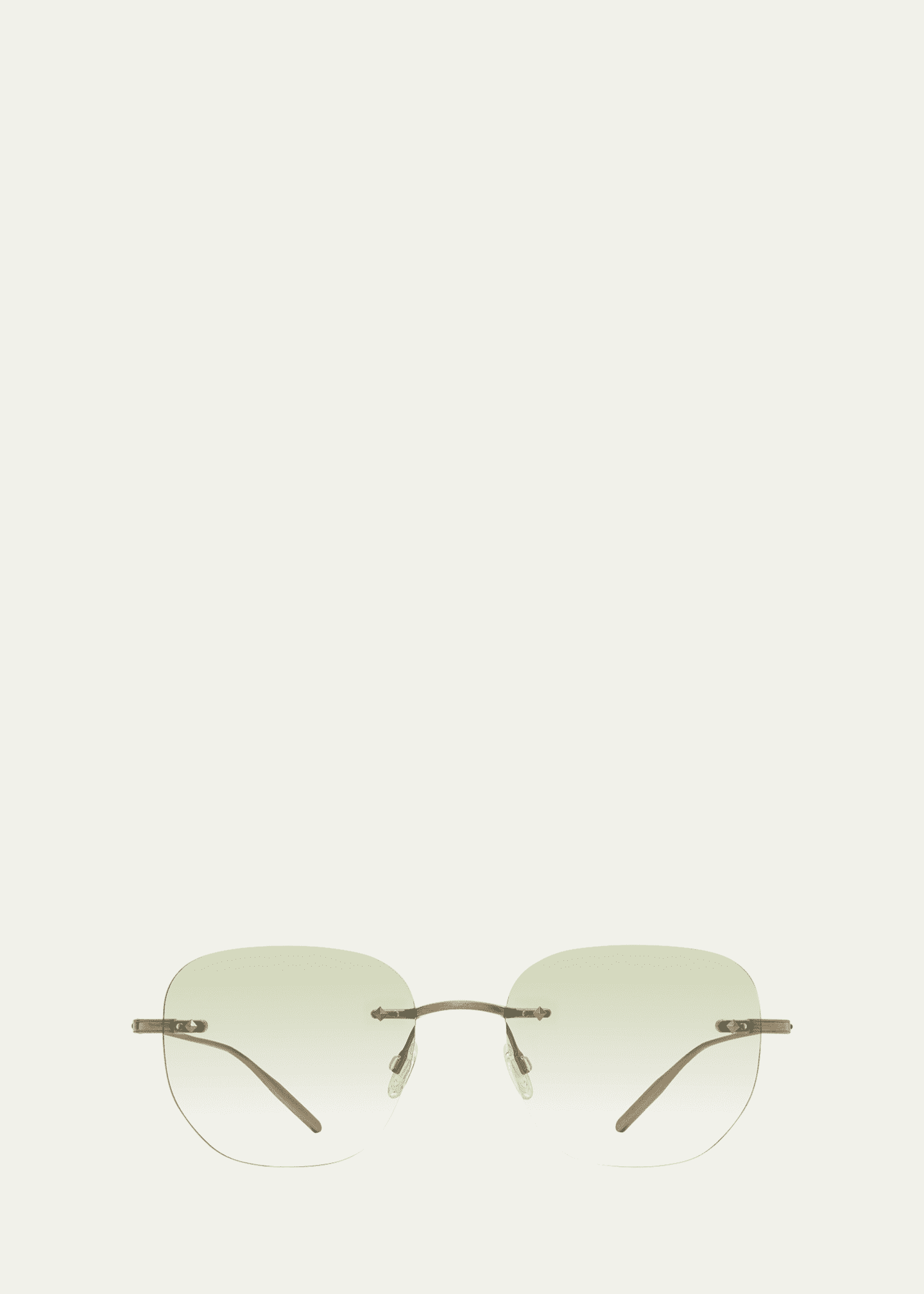 Barton Perreira Men s Tyrone Titanium Rimless Square Sunglasses