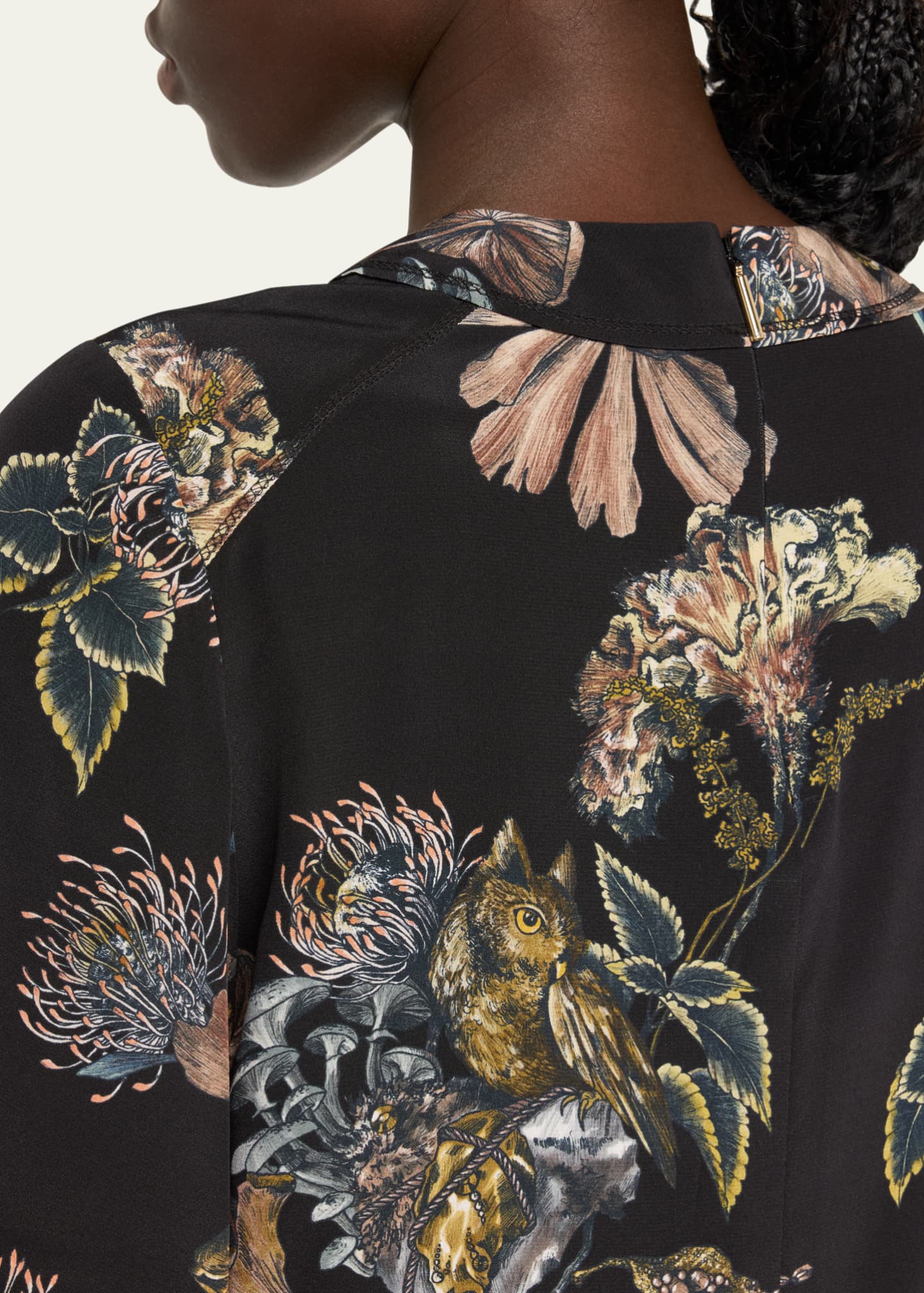 Jason Wu Collection Forest Floral Short-Sleeve Top Image 5 of 5
