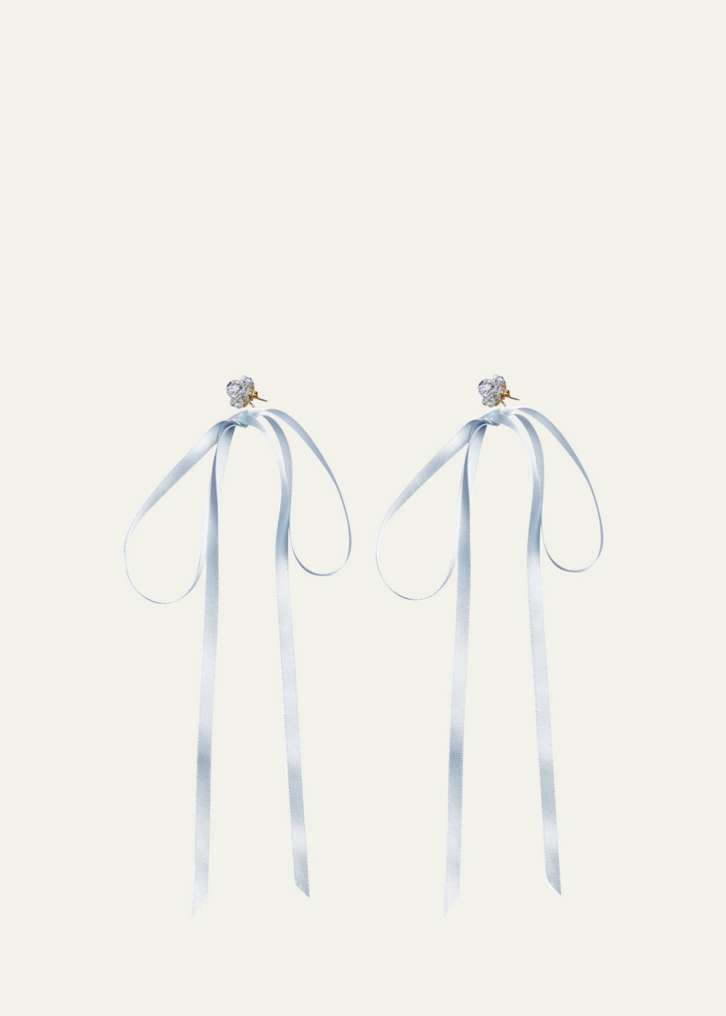 Simone Rocha Bow Ribbon Stud Earrings Image 2 of 2
