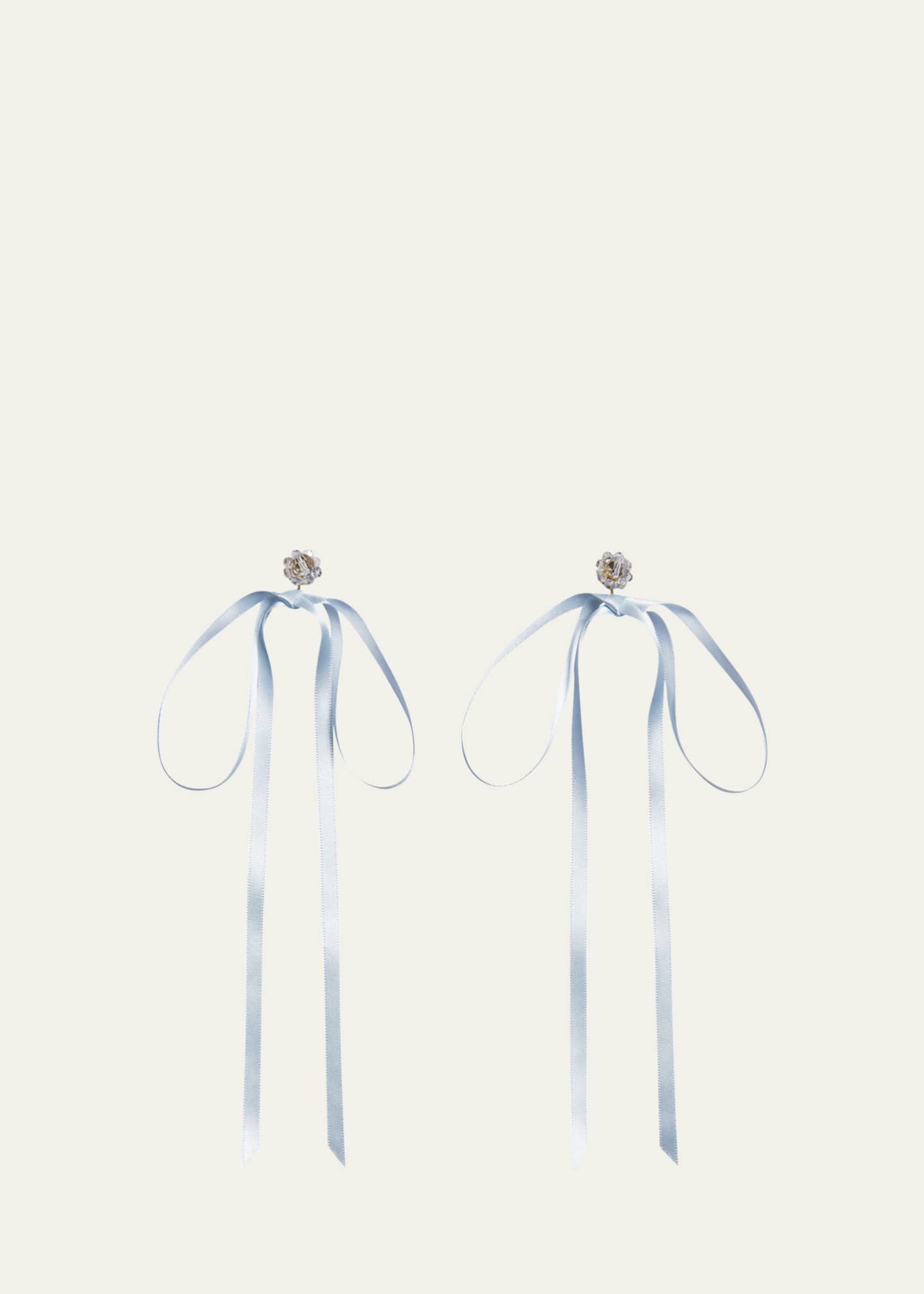 Simone Rocha Bow Ribbon Stud Earrings Image 1 of 2