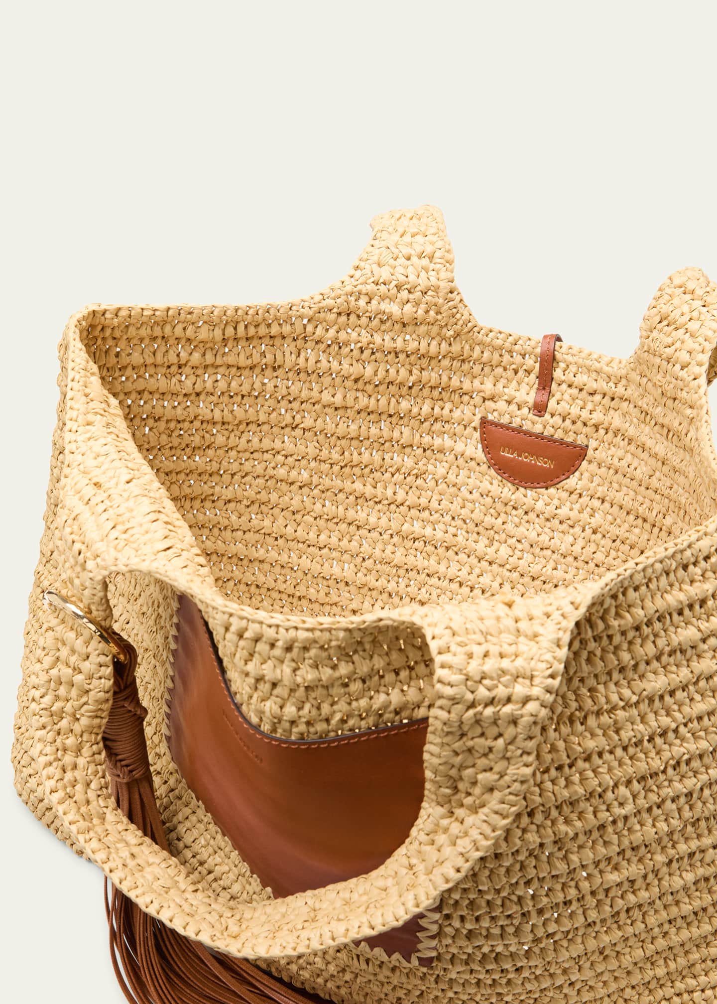 Ulla Johnson Kamari Crochet Shopper Tote Natural