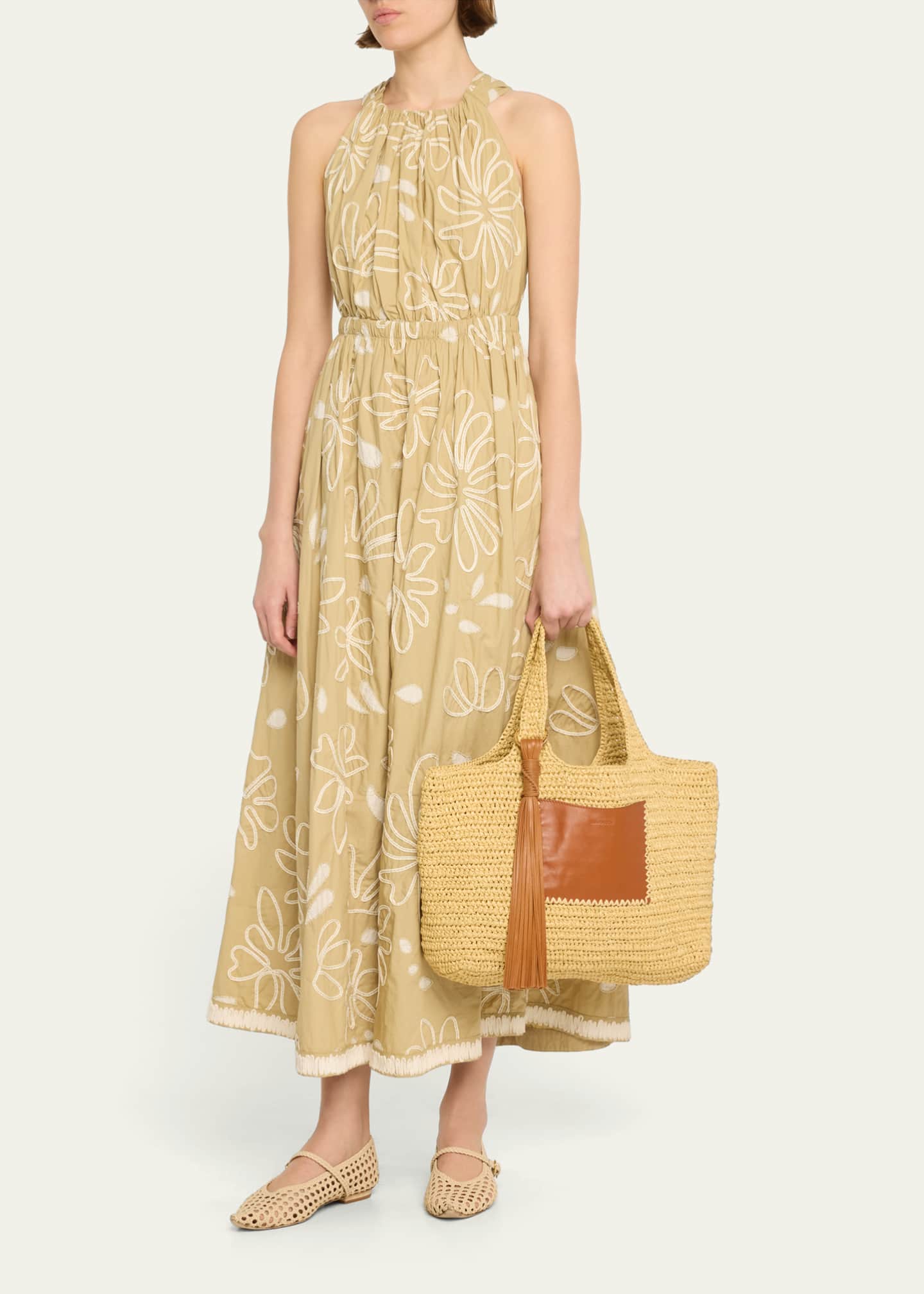 Ulla Johnson Kamari Crochet Shopper Tote Bag Image 5 of 5