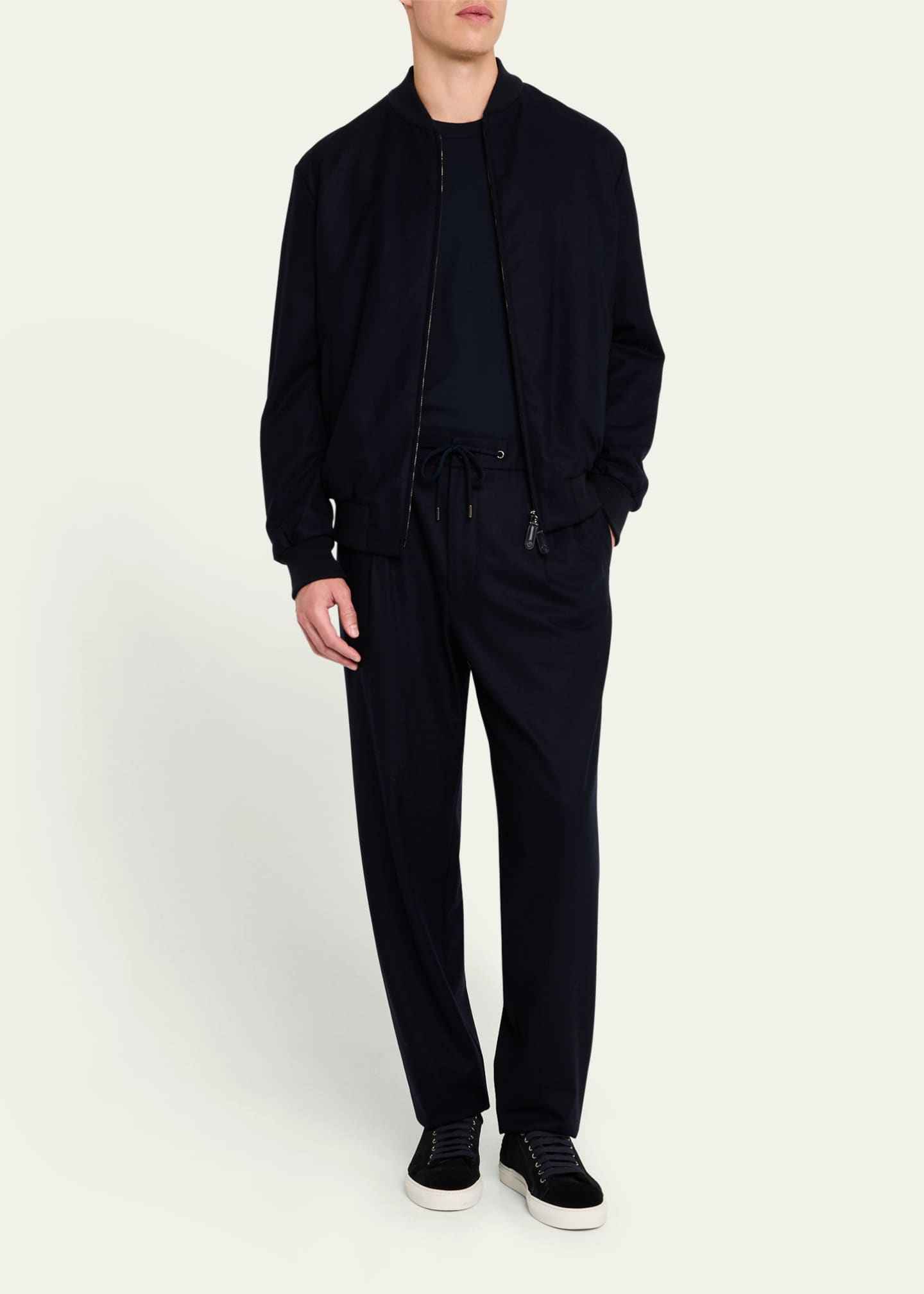 Giorgio Armani Men's Cashmere Bomber Jacket Image 2 of 5