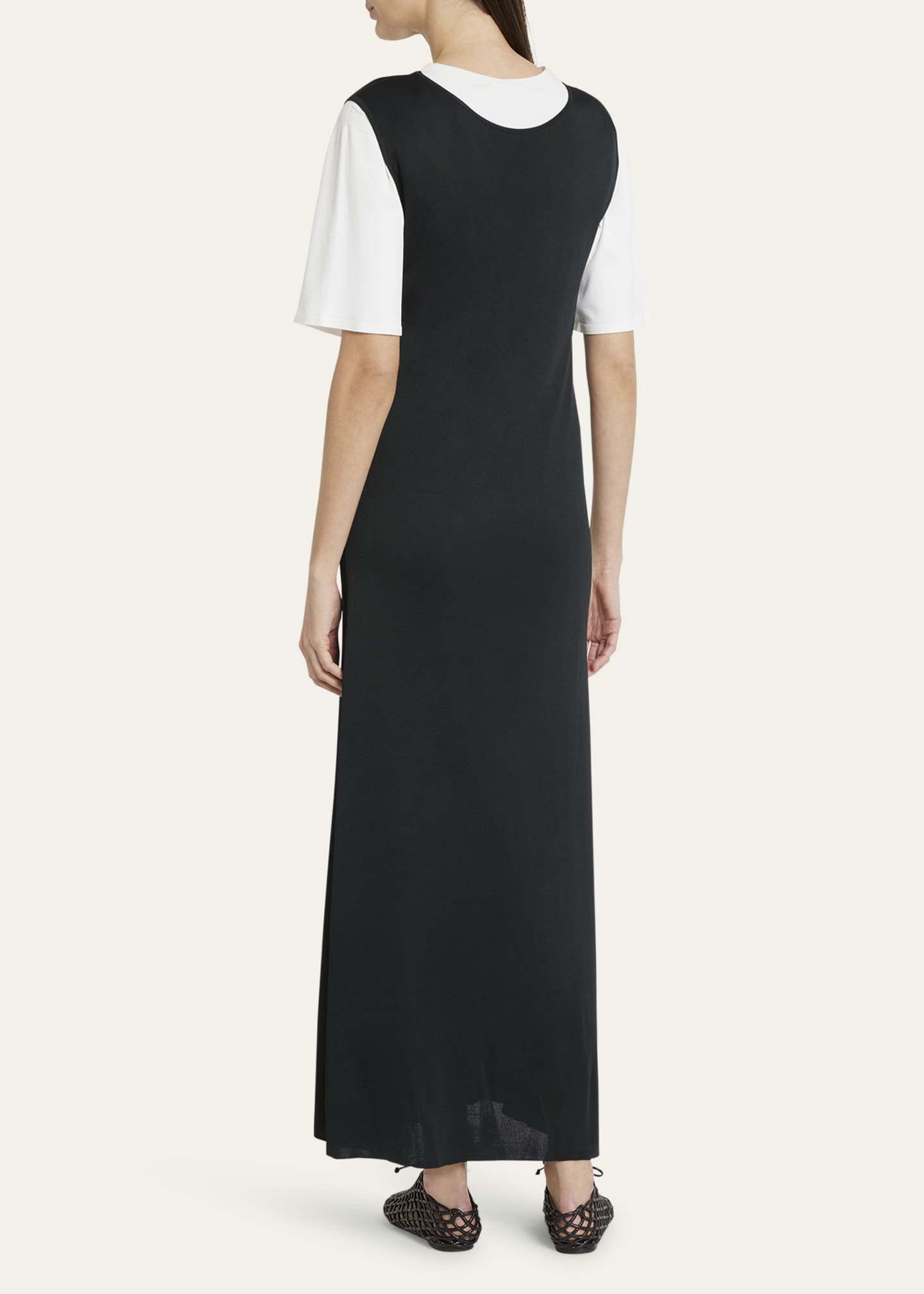 THE ROW Agla Scoop-Neck Sleeveless Maxi Dress Image 3 of 5