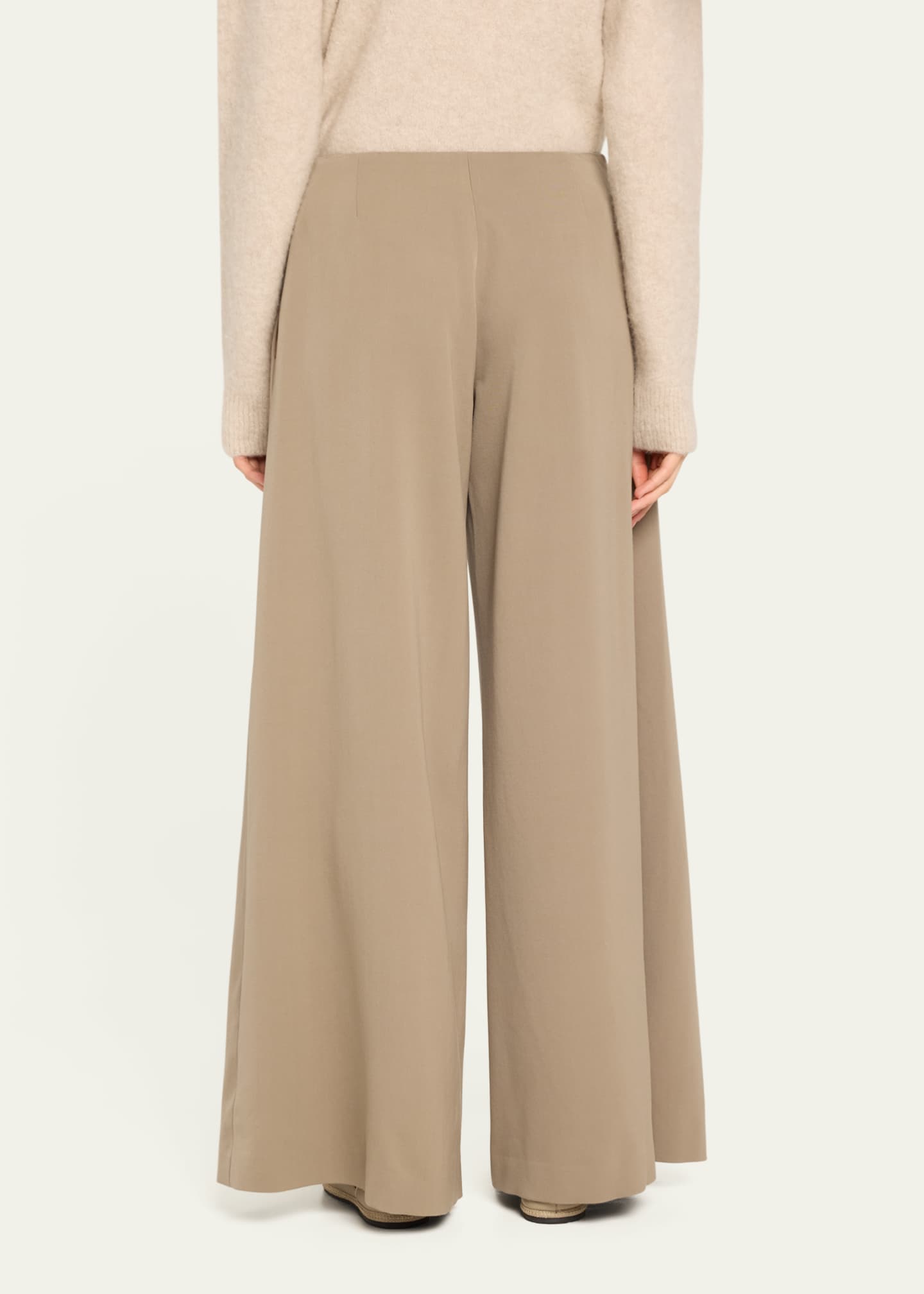 THE ROW Dela Mid-Rise Wide-Leg Pants Image 3 of 5