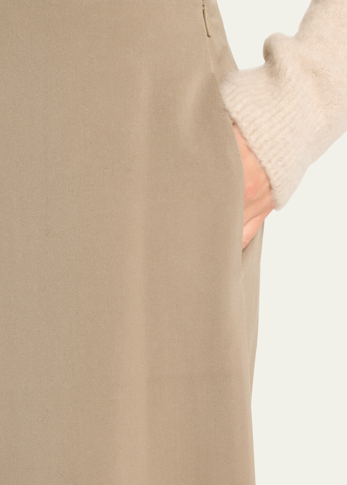 THE ROW Dela Mid-Rise Wide-Leg Pants Image 5 of 5