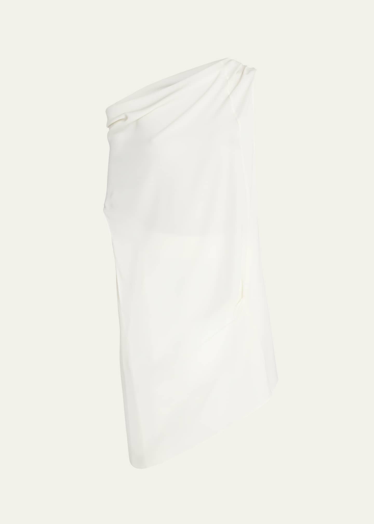 The Aria Ribbed Asymmetric Cap Sleeve Top