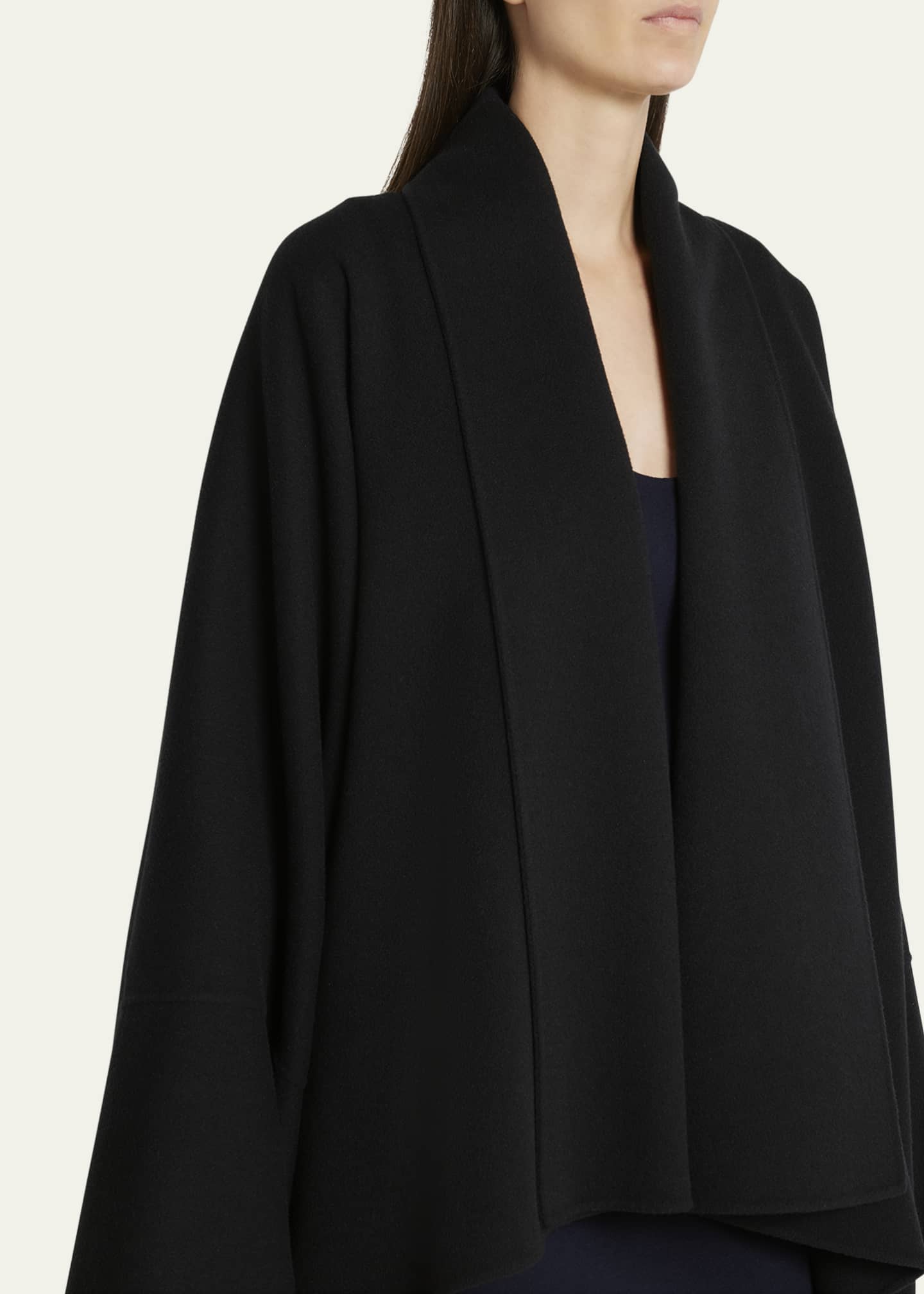Mavis wool coat black