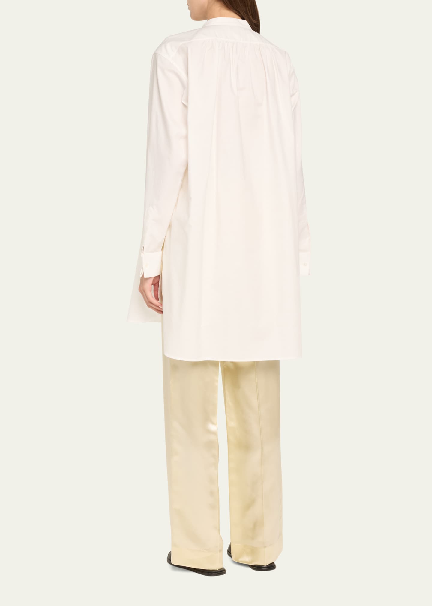 THE ROW Hari Cotton Tunic Shirt Image 3 of 5