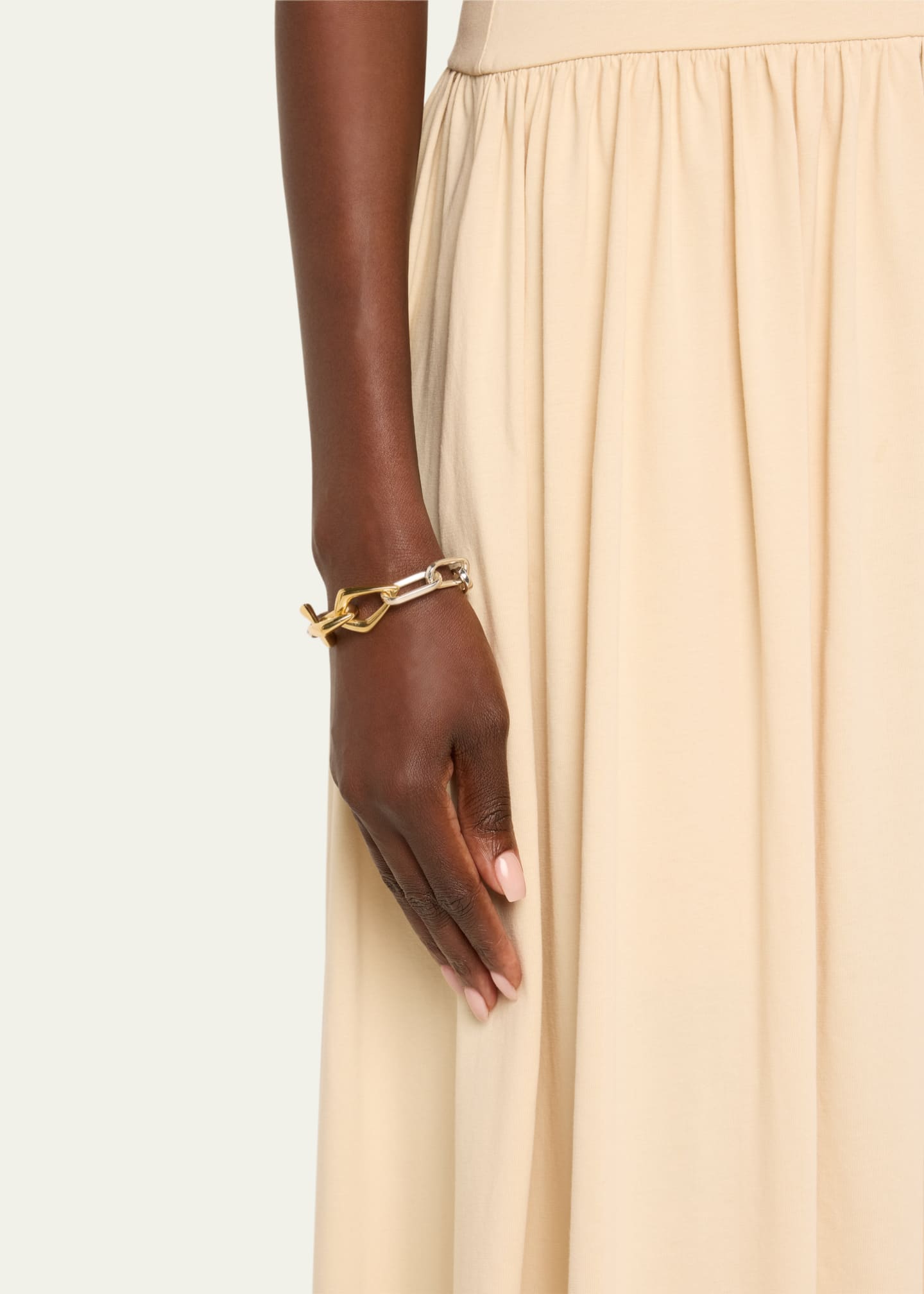 Bottega Veneta Two-Tone Chain Bracelet - Bergdorf Goodman