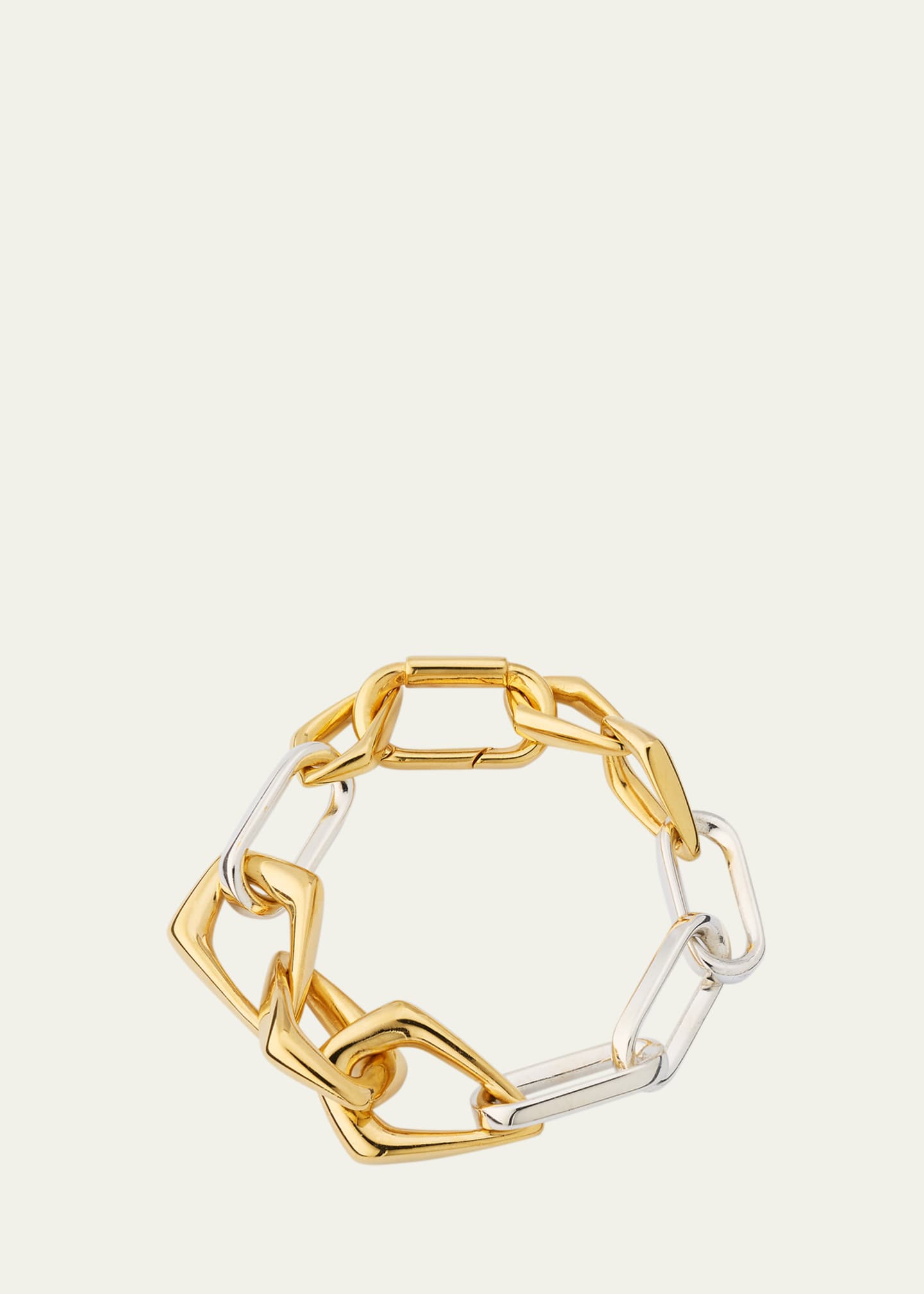 Bottega Veneta Two Tone Chain Bracelet