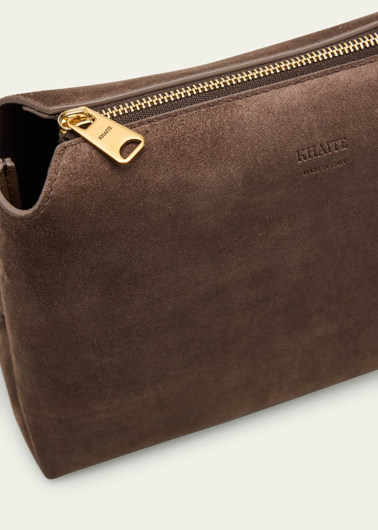 Khaite Lina Medium Suede Crossbody Bag Image 6 of 6
