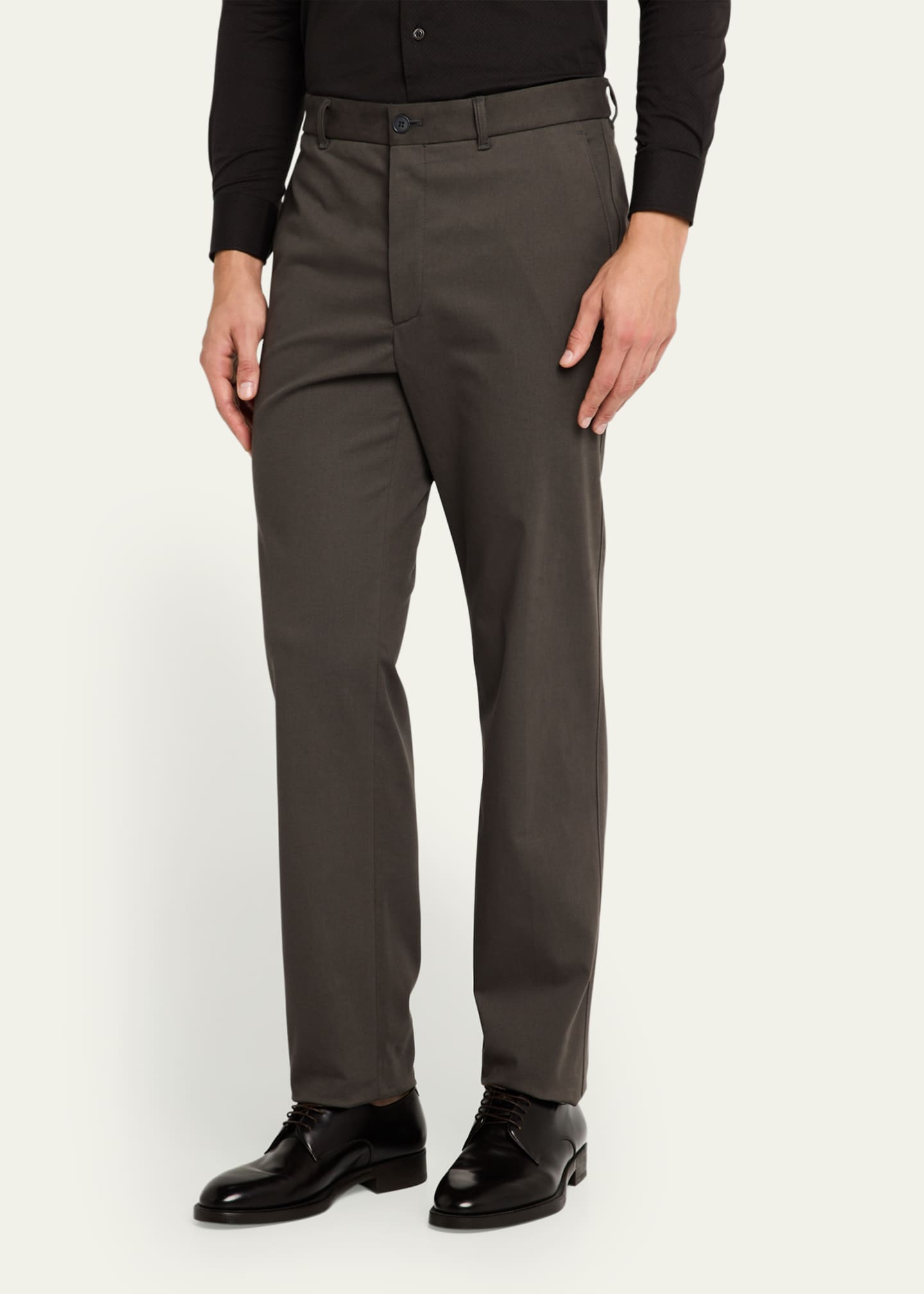 Giorgio Armani Men's Gabardine Straight-Leg Trousers Image 4 of 5