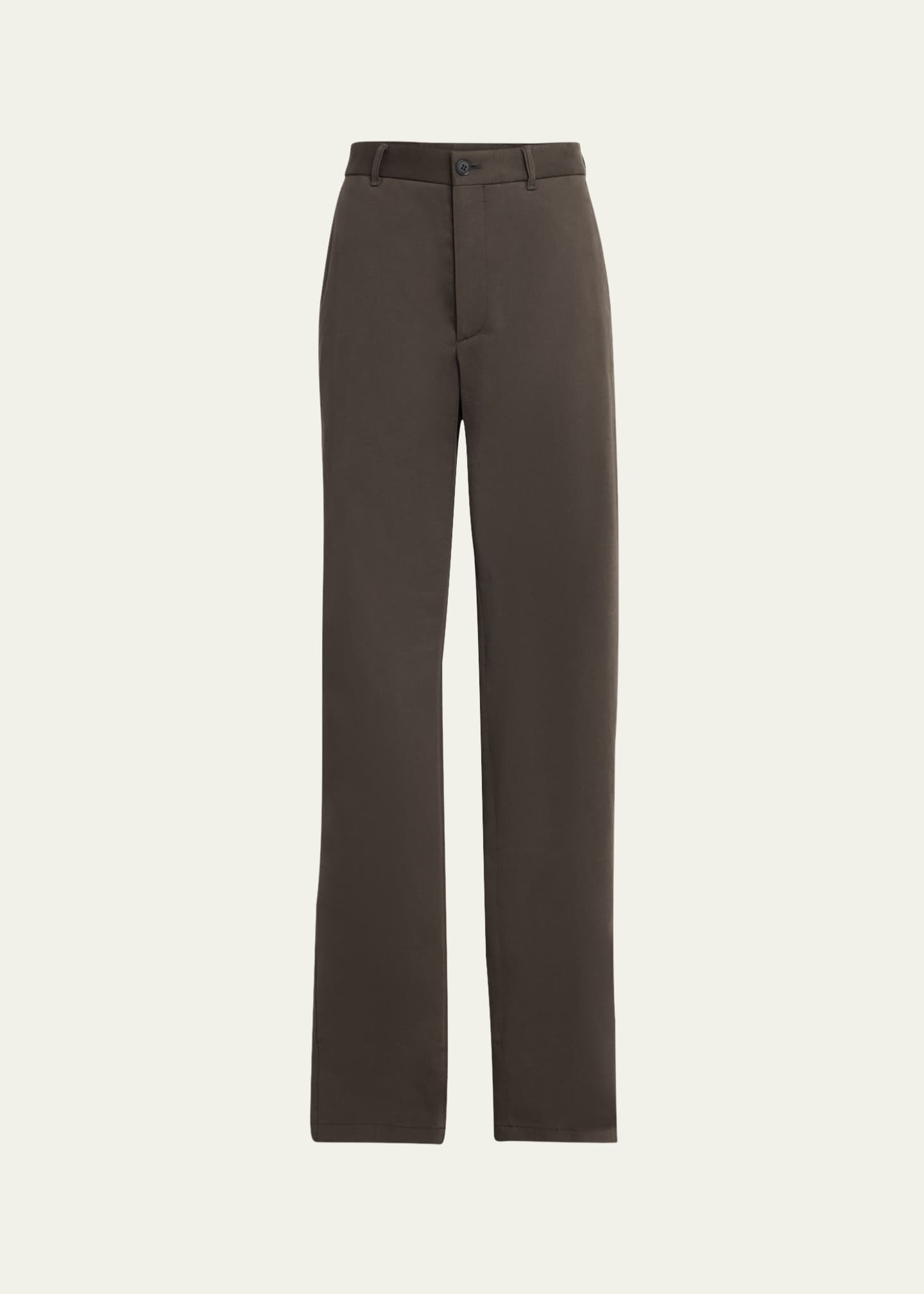 Giorgio Armani Men's Gabardine Straight-Leg Trousers Image 1 of 5