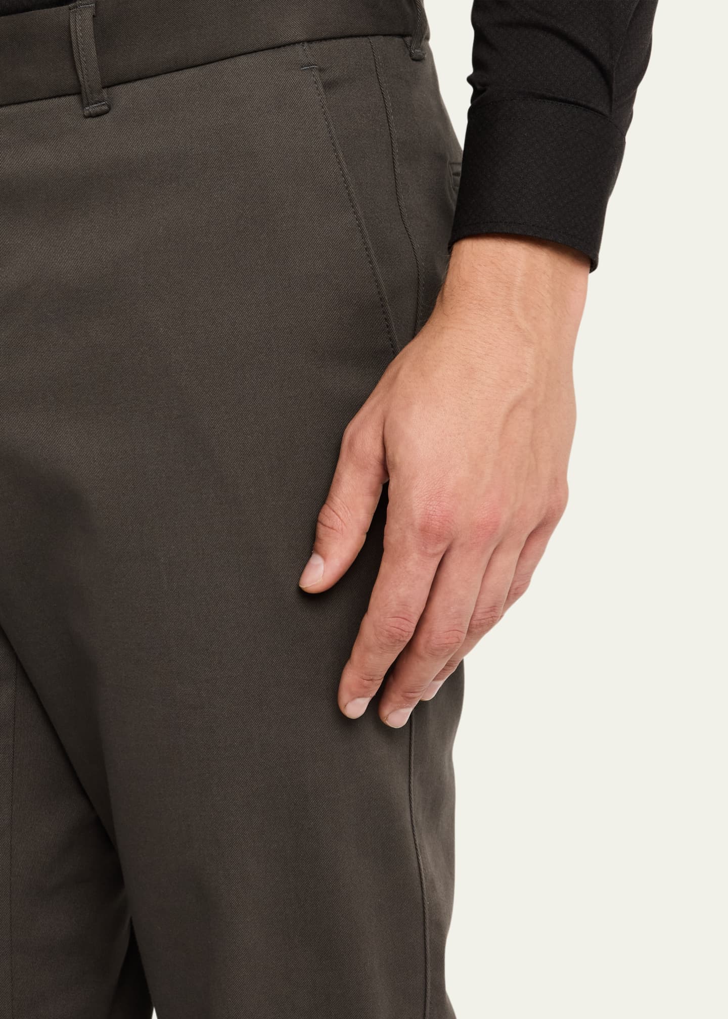 Giorgio Armani Men's Gabardine Straight-Leg Trousers Image 5 of 5