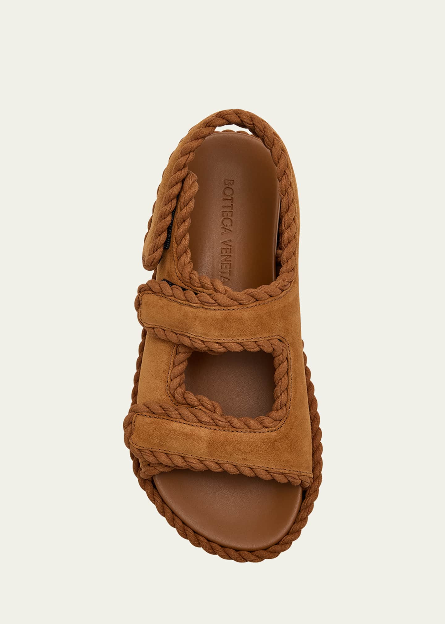 Bottega Veneta Braided Suede Grip Comfort Sandals Image 5 of 5