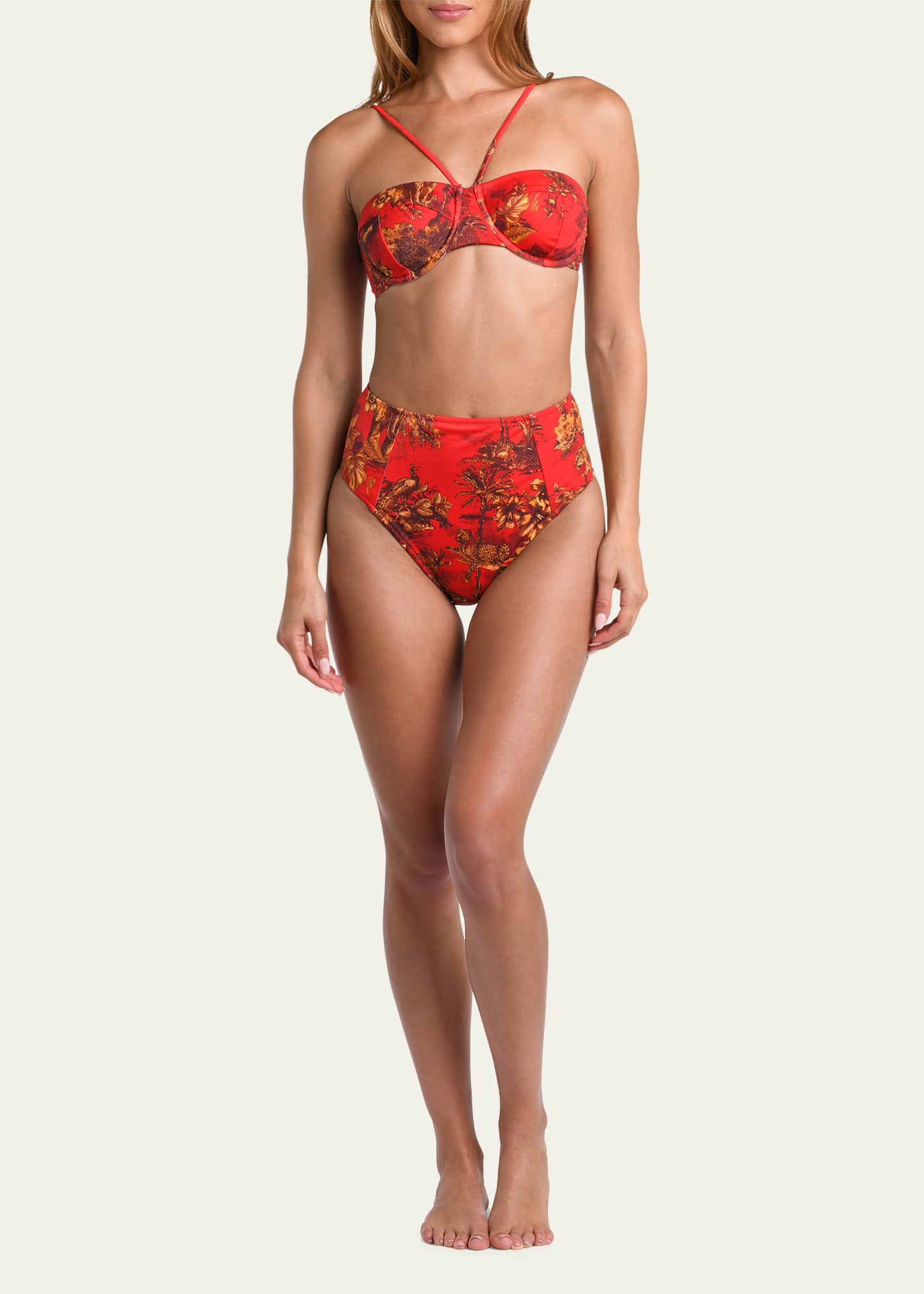 L'Agence Alexandria Jungle Structured Bikini Top Image 2 of 4