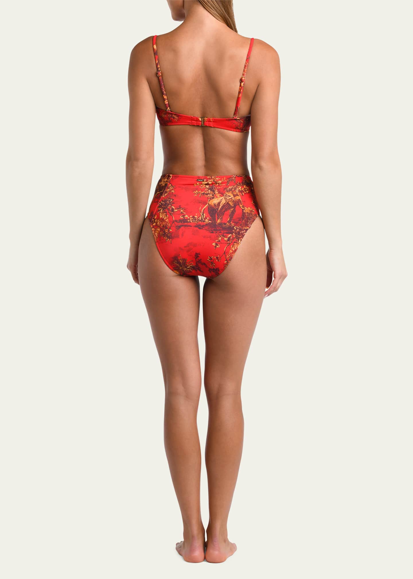 L'Agence Alexandria Jungle Structured Bikini Top Image 3 of 4
