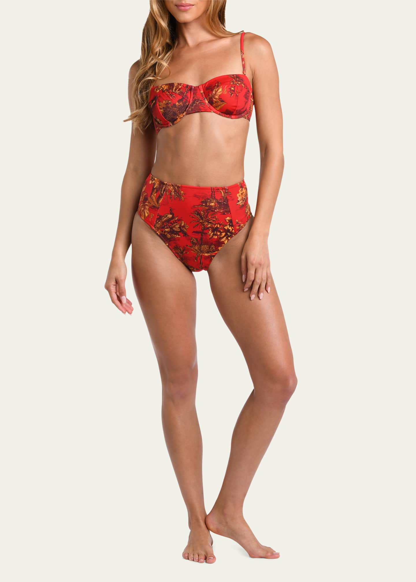 L'Agence Alexandria Jungle Structured Bikini Top Image 4 of 4
