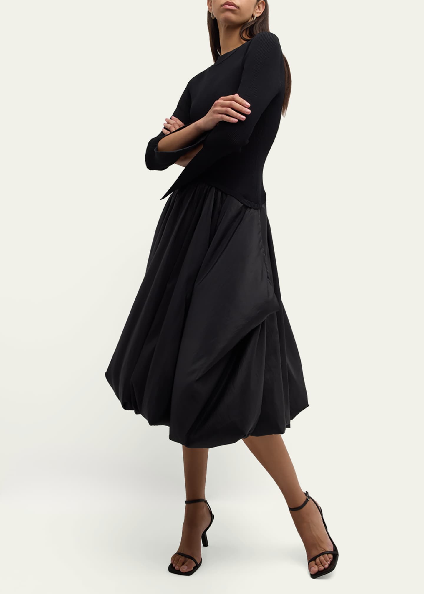 white midi plunge dress White Plunge Dress for Women