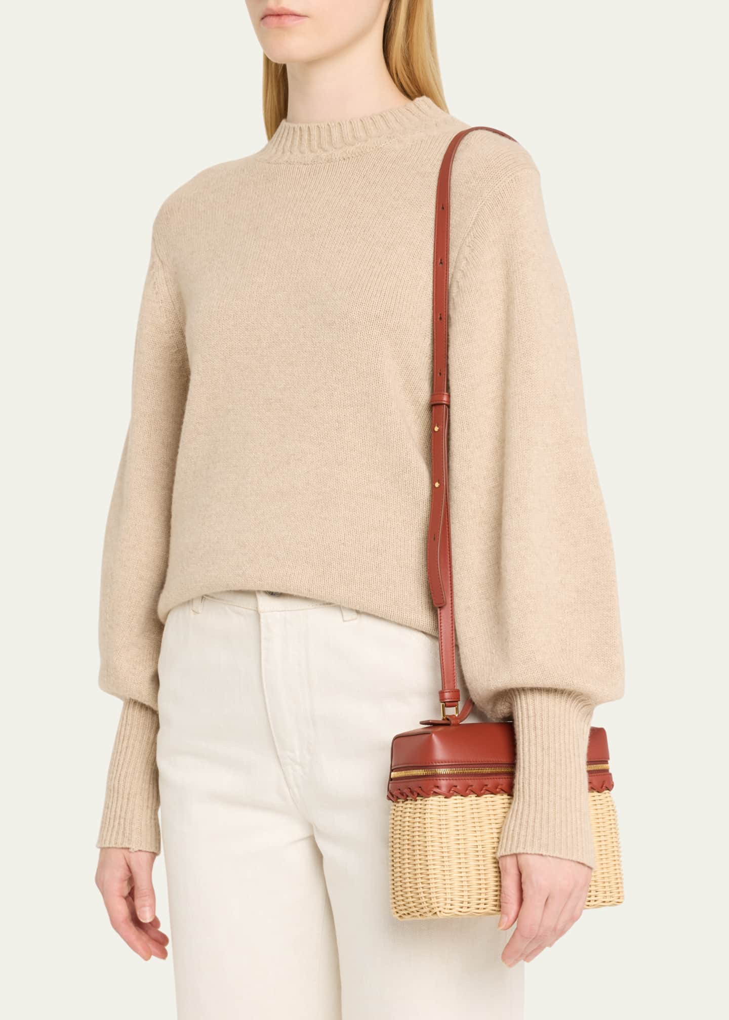 Extra Pocket 19 Rattan Crossbody Bag