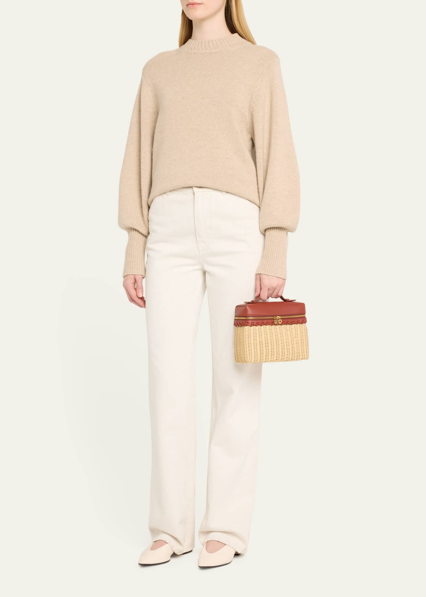 Extra Pocket 19 Rattan Crossbody Bag