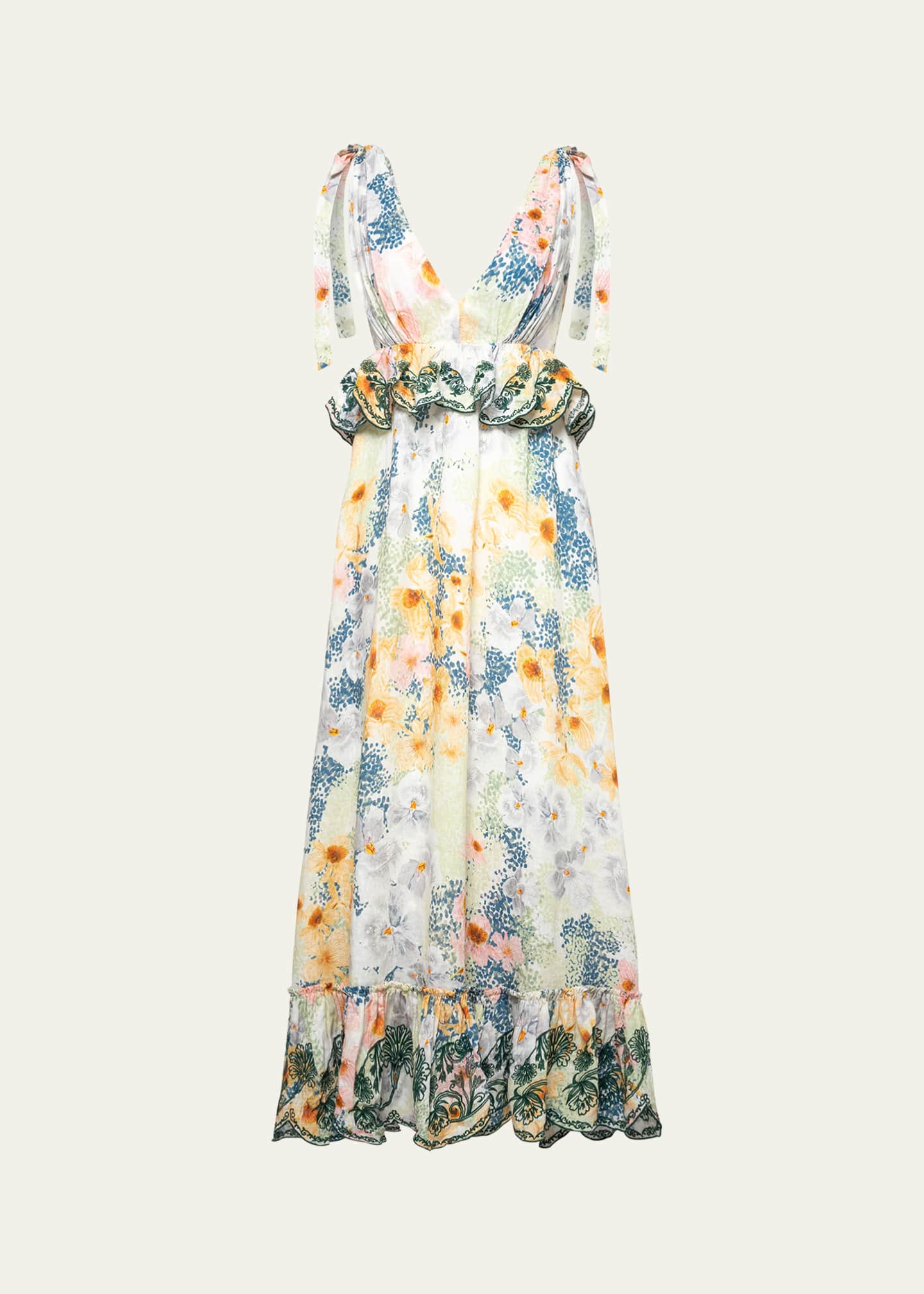 Agua by Agua Bendita Floral Infinito Maxi Dress Image 1 of 4