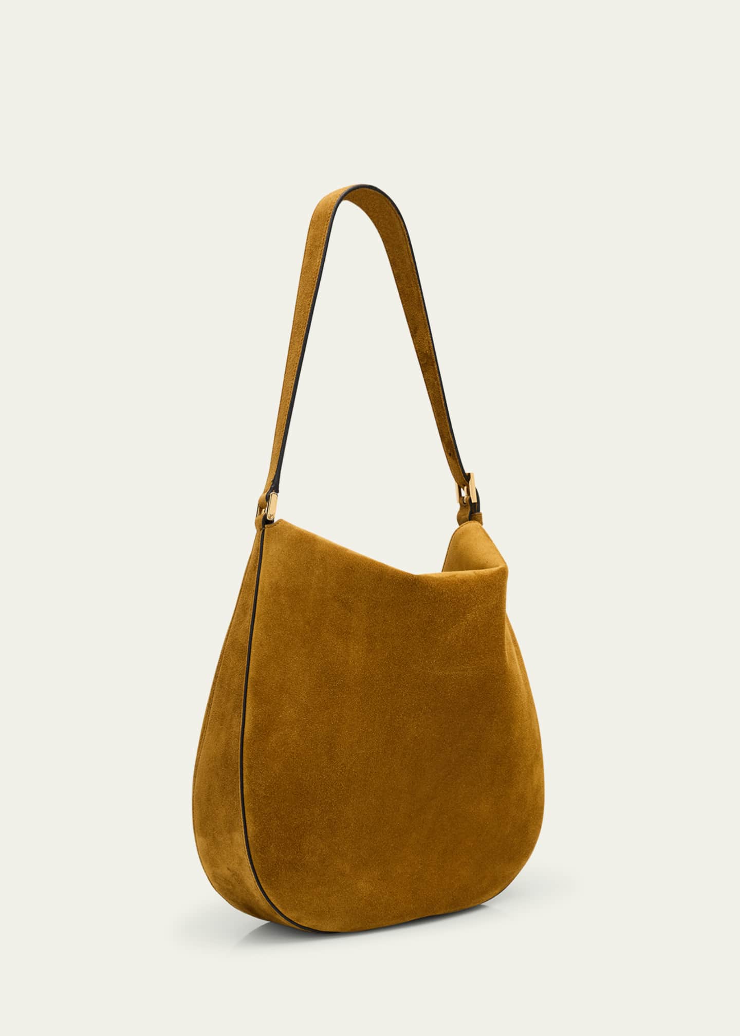 Savette Tondo Large Suede Hobo Bag Image 3 of 6