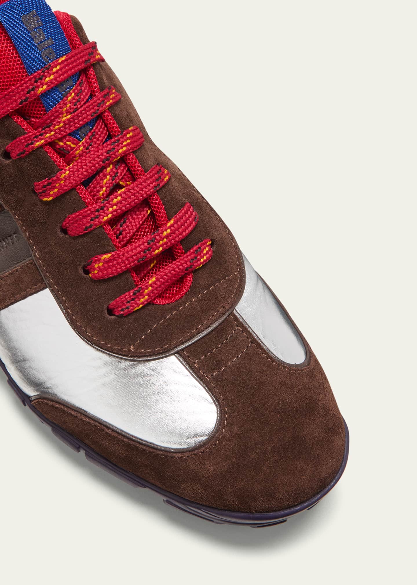 Wales Bonner Colorblock Runner Lace-Up Sneakers Image 3 of 3