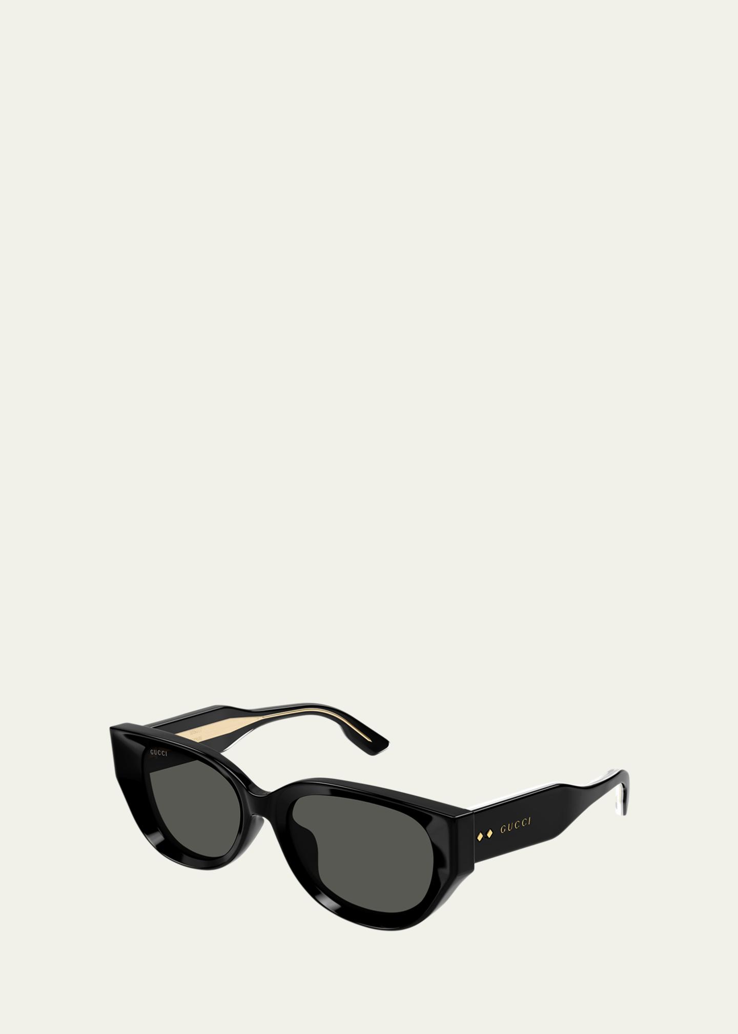 Gucci 58MM Rectangle Cat Eye Sunglasses Gucci Gucci Lines 53mm Acetate Cat-Eye Sunglasses | Neiman  main image 4