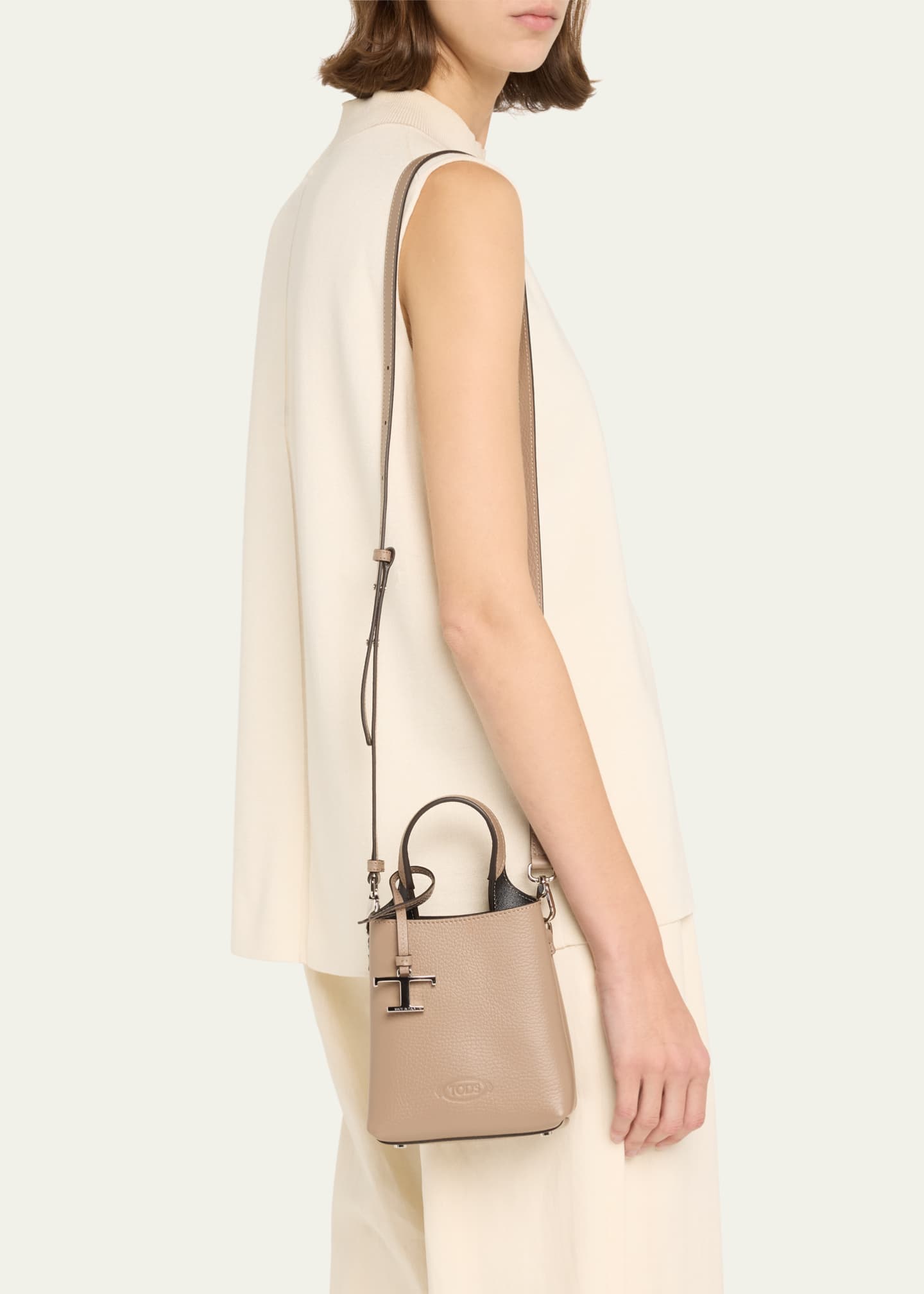 Tod's Micro Calf Leather Bucket Bag - Bergdorf Goodman