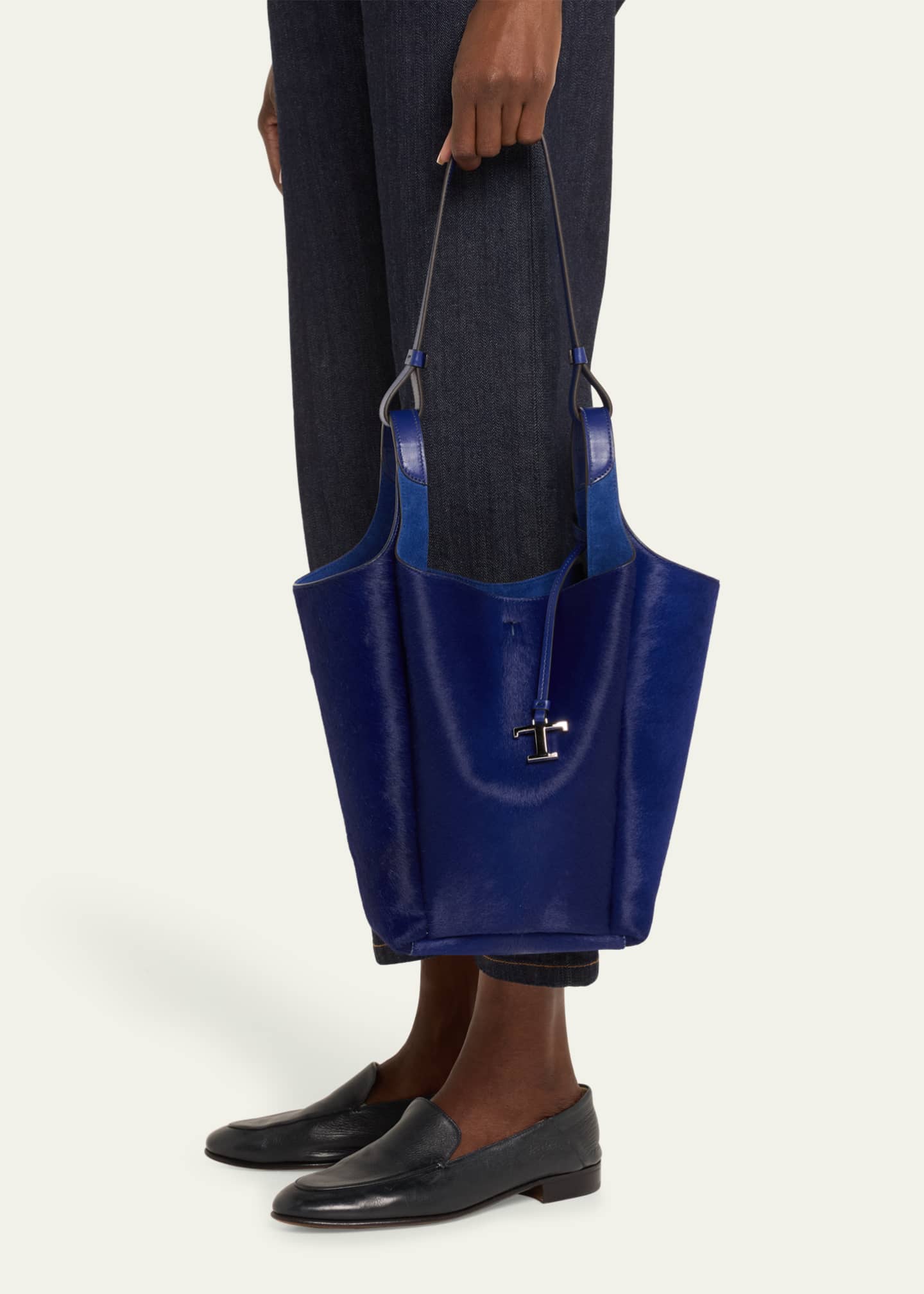 Tod's Small Horse Hair Shoulder Bag Image 2 of 6