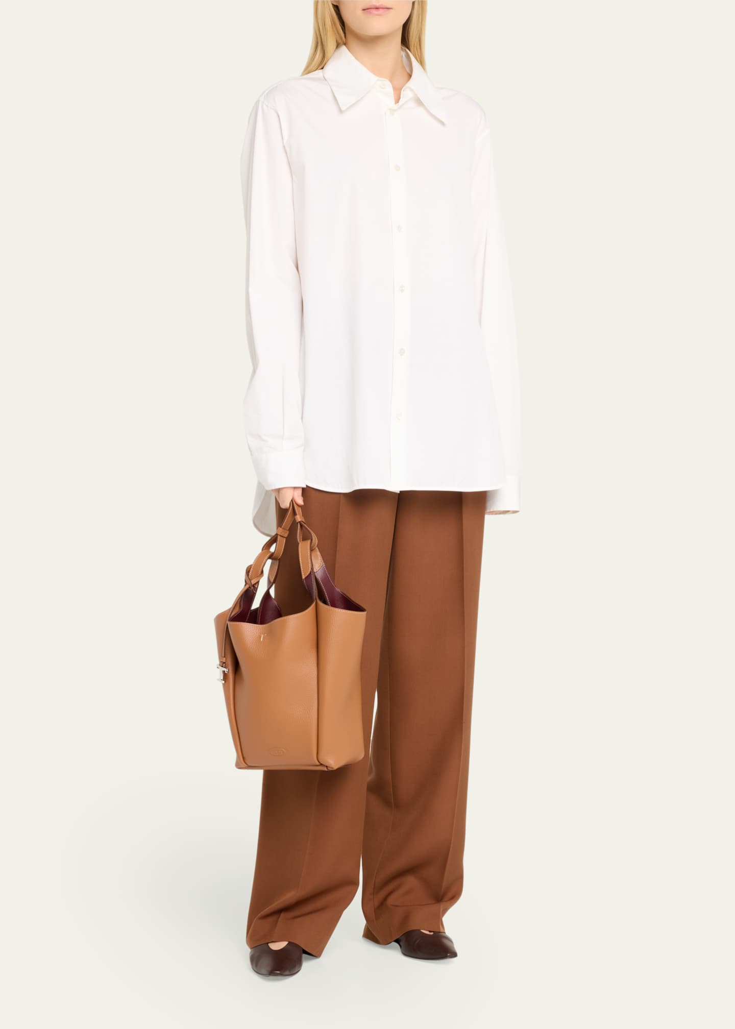 Tod's Small Grained Leather Bucket Bag Image 5 of 5