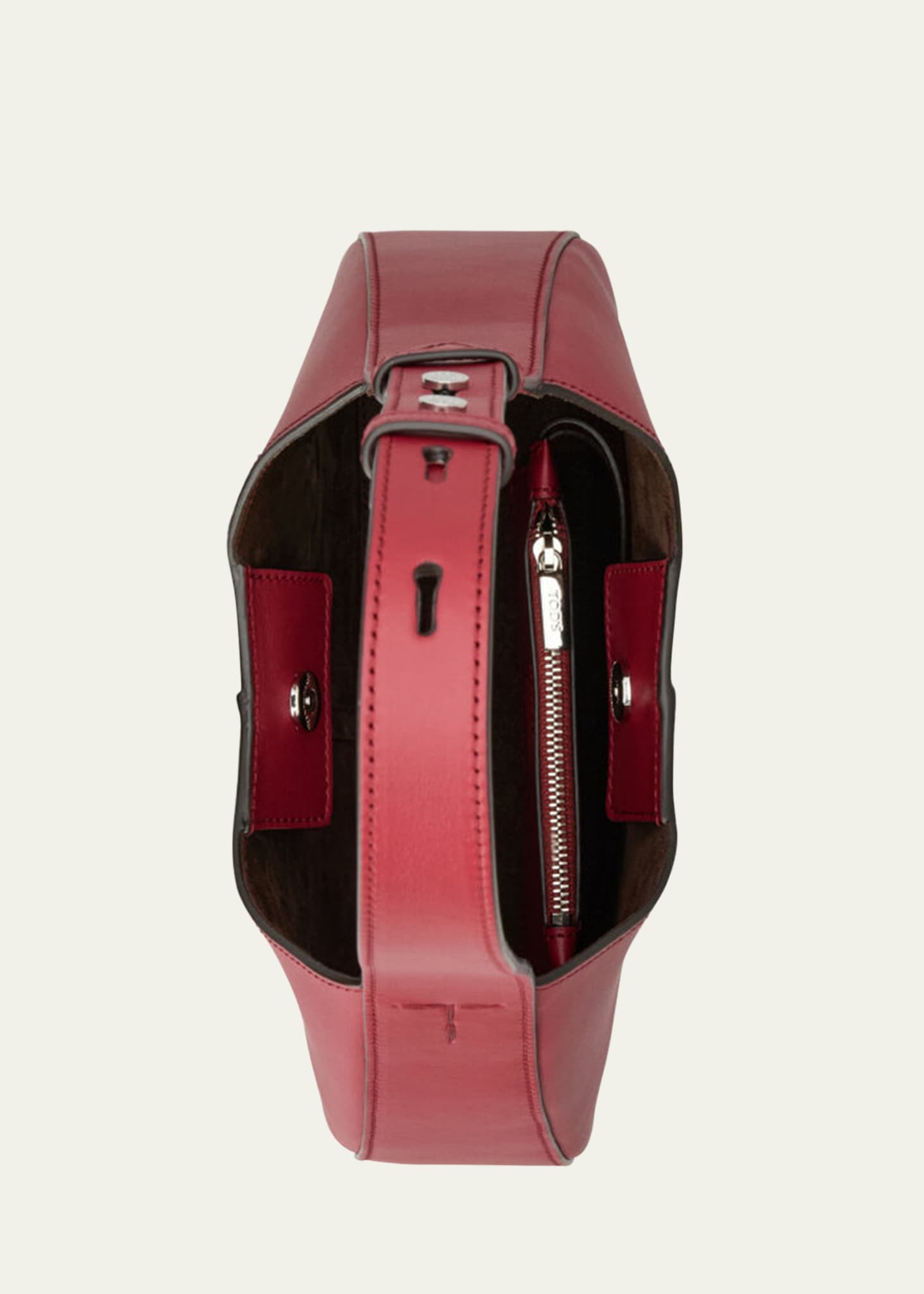 Tod's Mini Calf Leather Hobo Bag Image 2 of 2