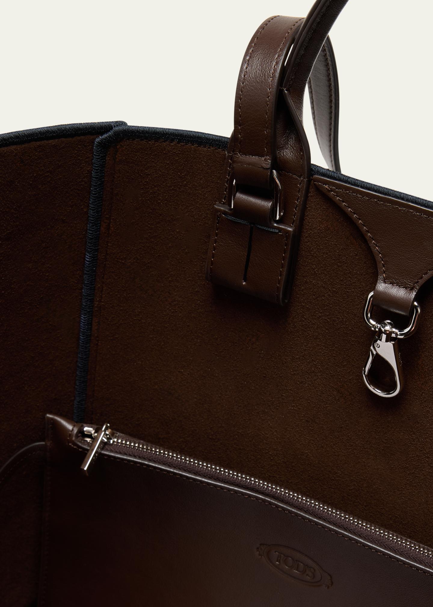 Tod's Chain-Link Denim Top-Handle Bag - Bergdorf Goodman
