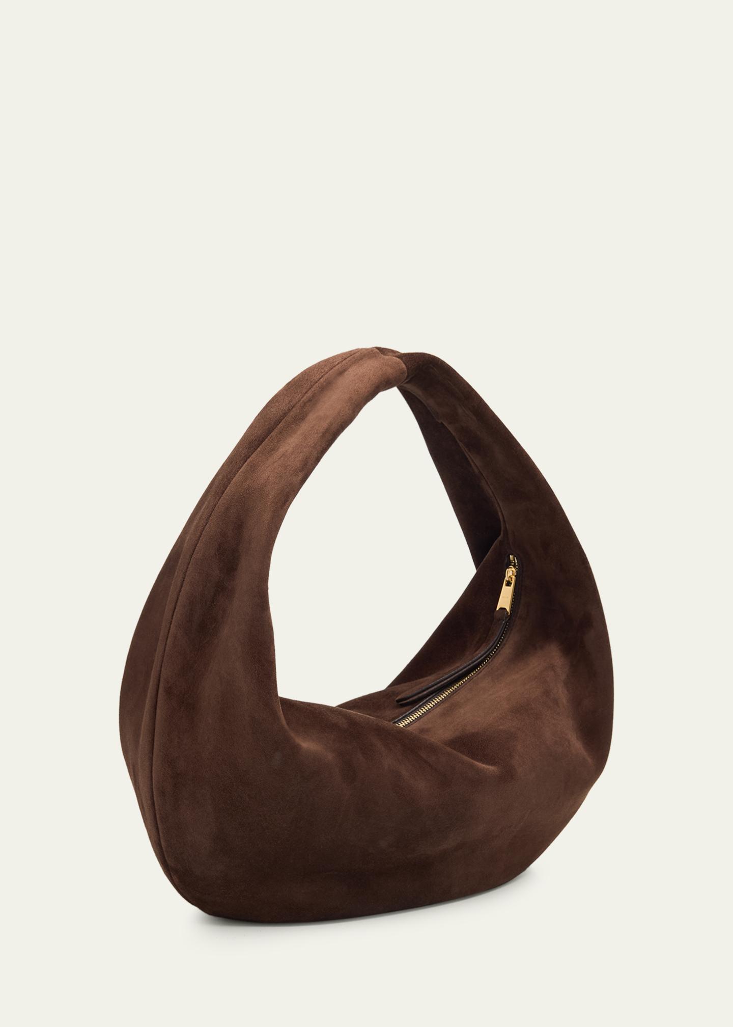 Khaite Olivia Medium Suede Hobo Bag - Bergdorf Goodman